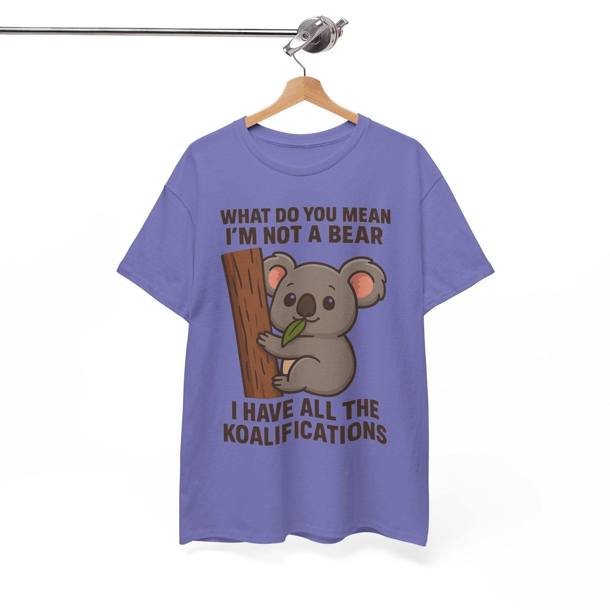 Koala Humor Shirt – Cute Unisex Cotton Tee for Animal Lovers