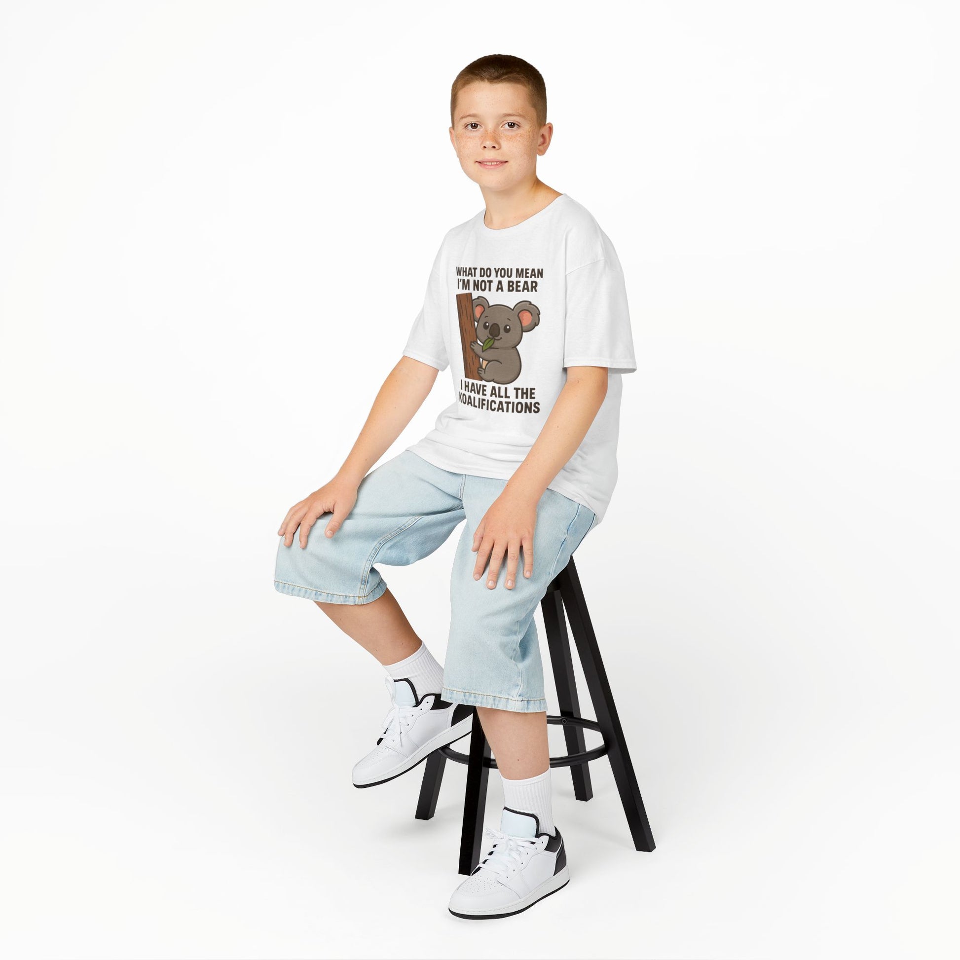 Funny Koala Kids T-Shirt – Cute Unisex Cotton Tee for Boys & Girls