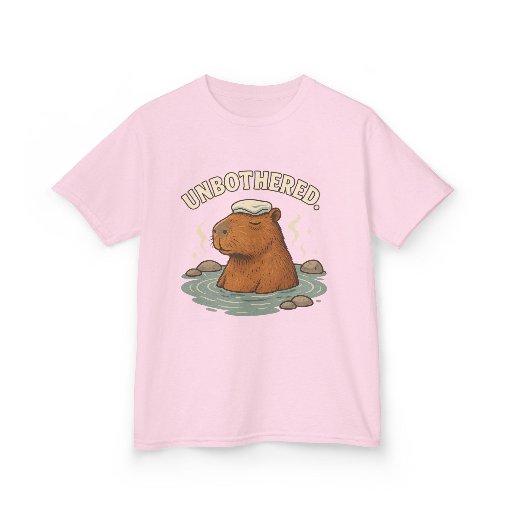 Unbothered Capybara T-Shirt for Kids – Funny Chill Animal Graphic Tee | Soft Cotton Unisex Fit