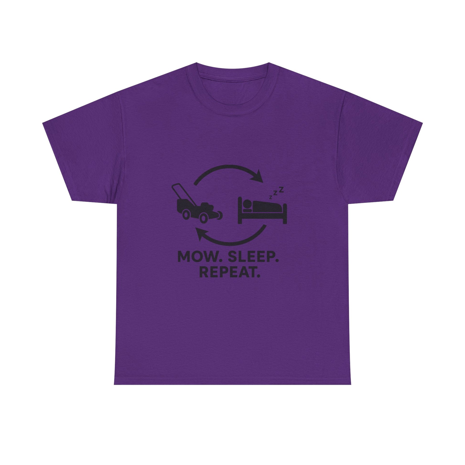 Mow. Sleep. Repeat. – Funny Lawn Care Tee for Yard Work Lovers