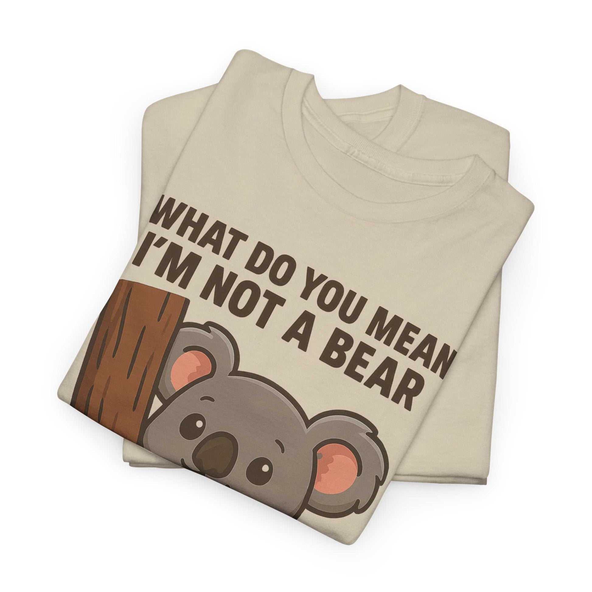 Koala Humor Shirt – Cute Unisex Cotton Tee for Animal Lovers