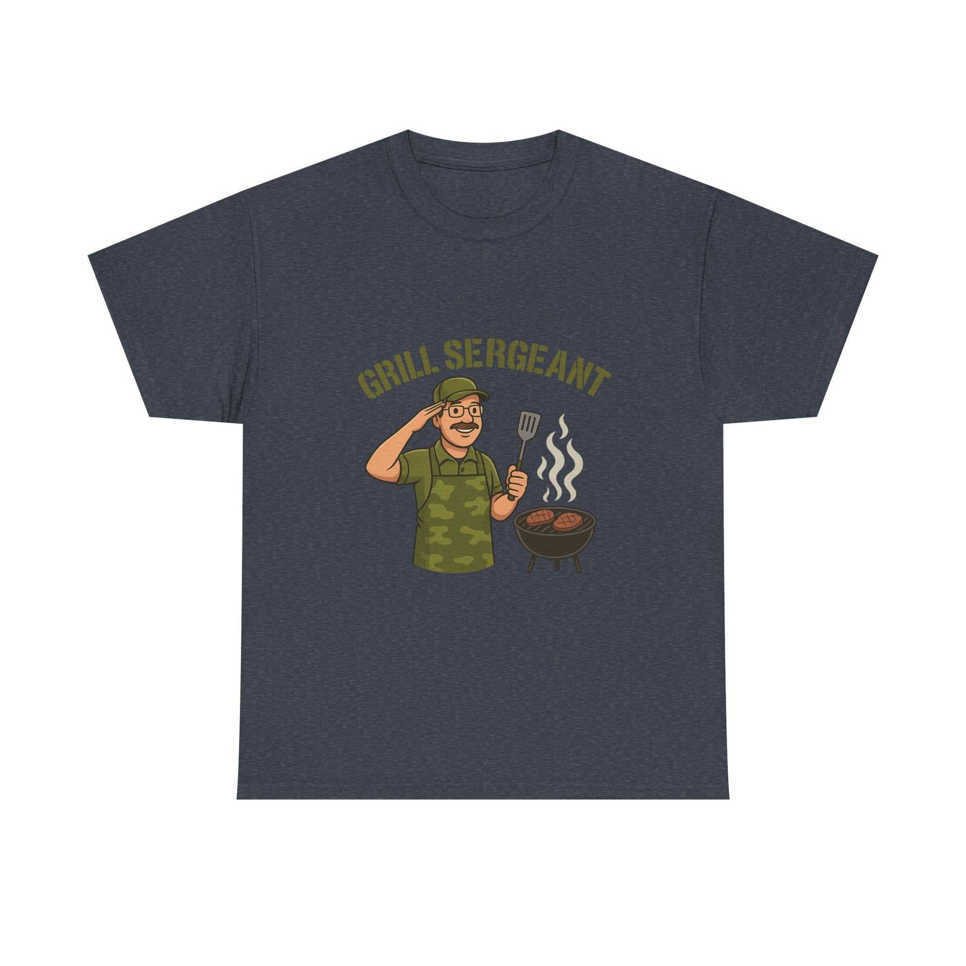 Grill Sergeant Dad BBQ T-Shirt – Funny Father’s Day Gift Tee