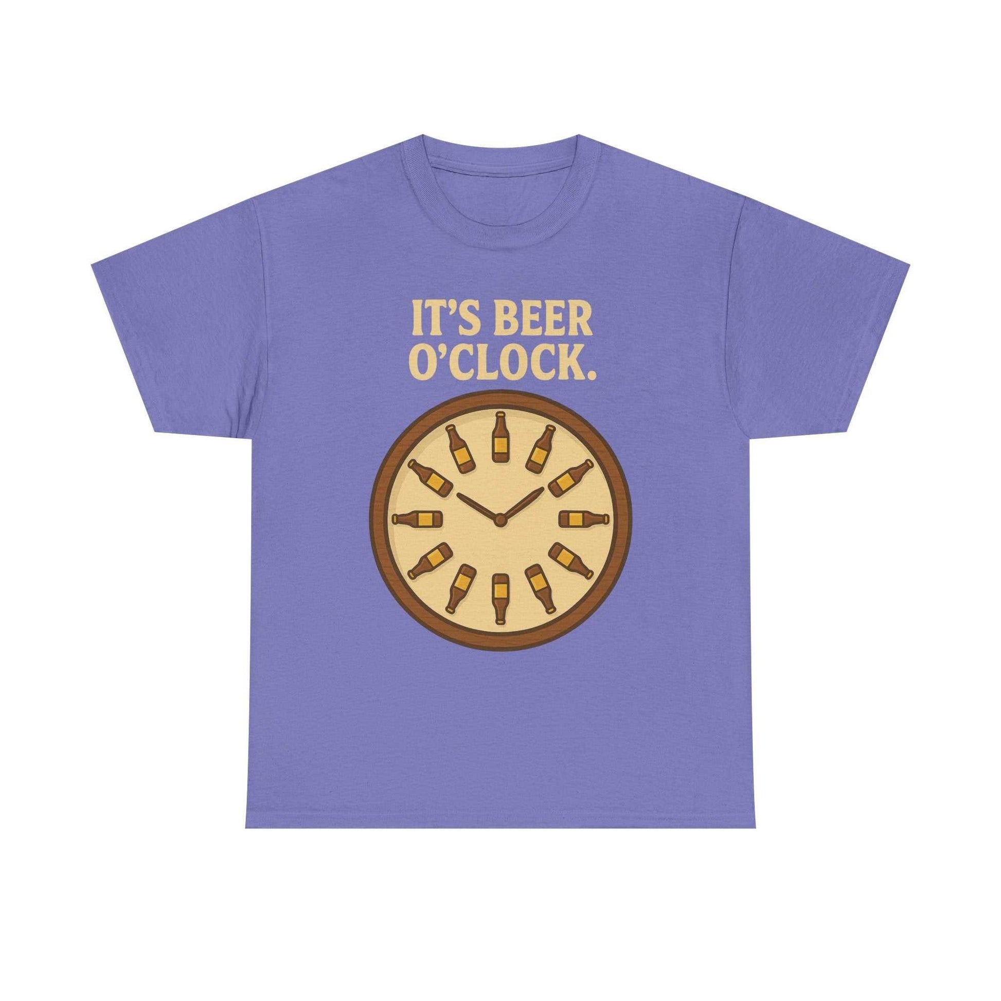 It’s Beer O’Clock Tee – Funny Unisex Cotton Beer Lover Shirt
