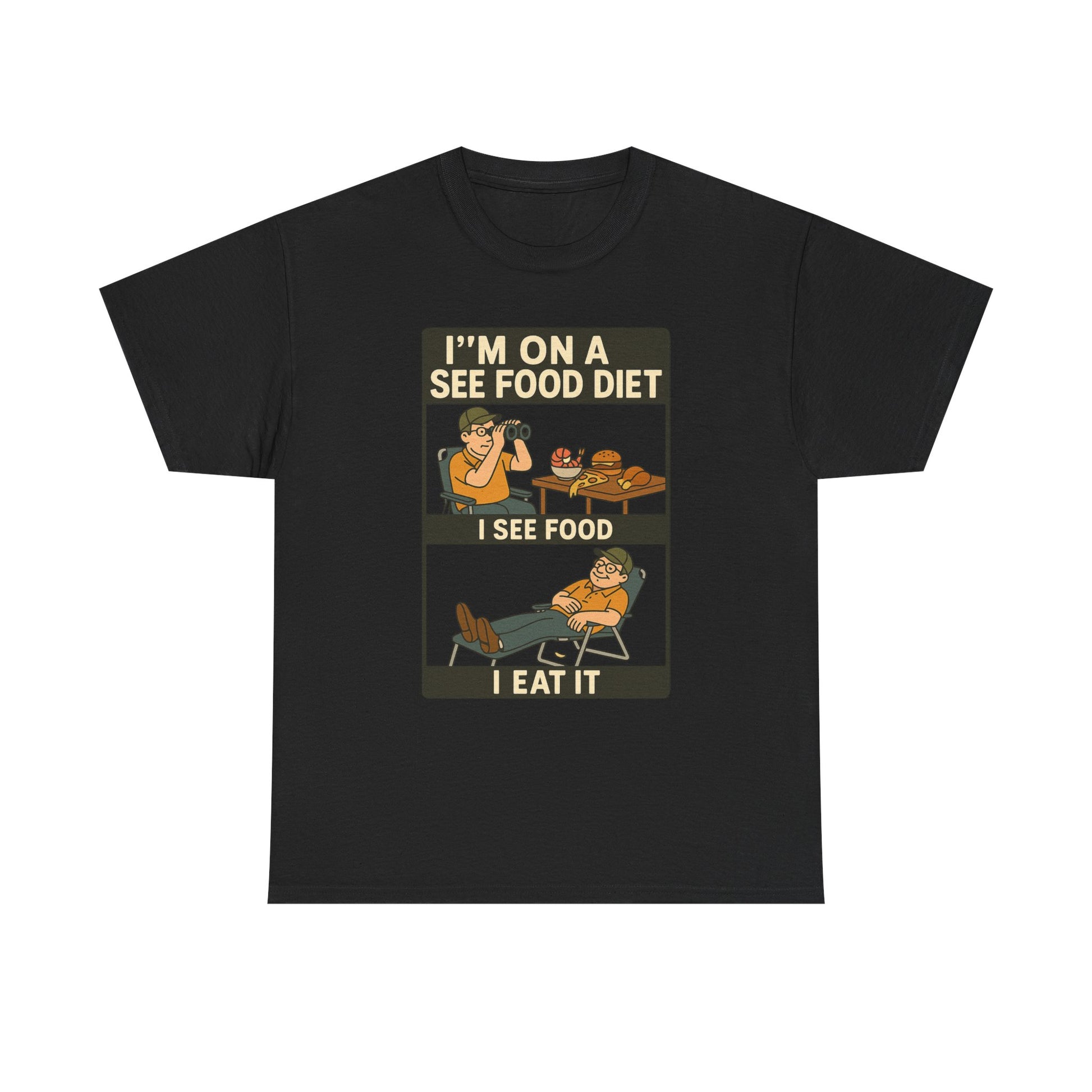 I'm On a See Food Diet T-Shirt – Funny Dad Joke Graphic Tee