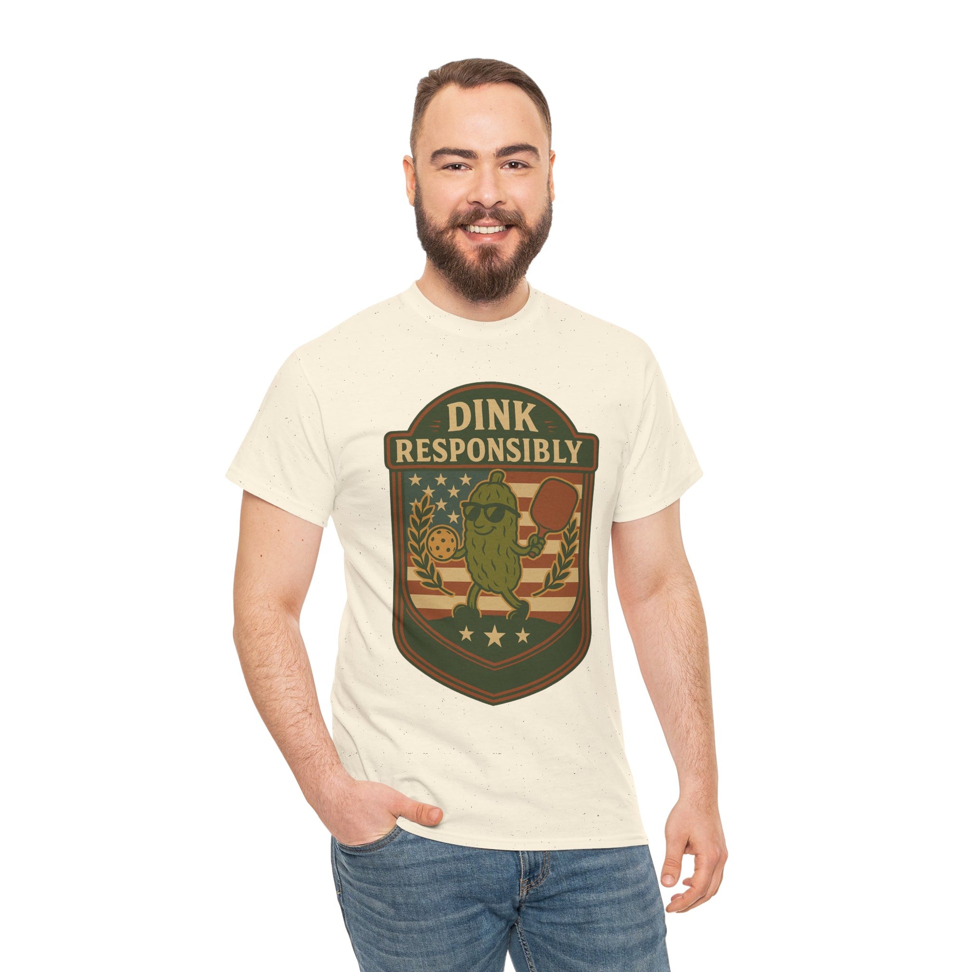 Dink Responsibly Pickleball T-Shirt – Funny Sports Tee