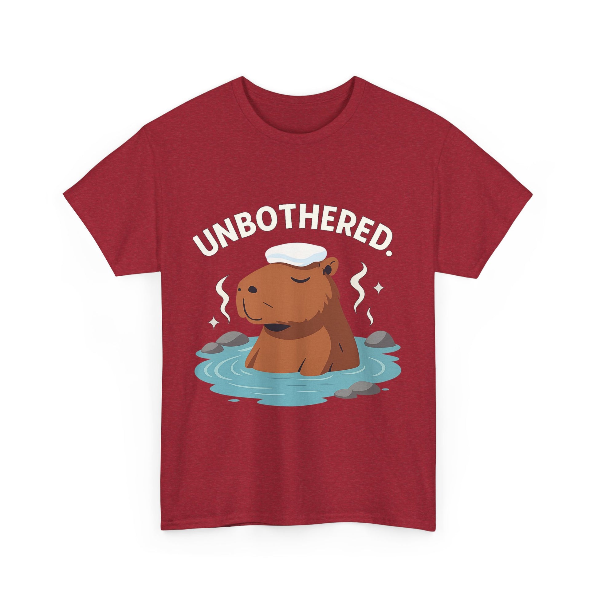 Chill Capybara Shirt – Unisex Heavy Cotton Tee with Relaxed Vibes