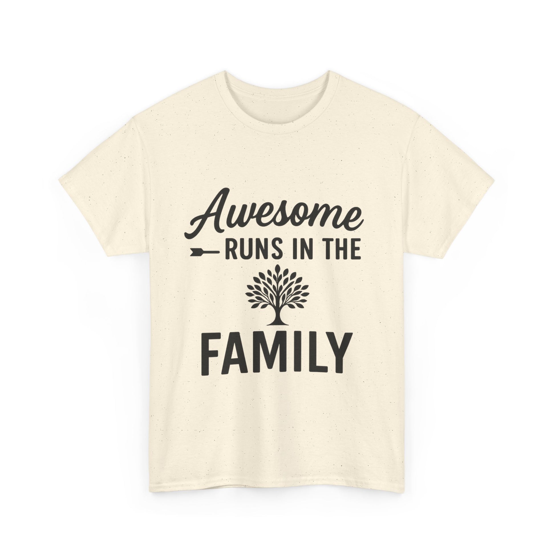 Awesome Runs In The Family – Unisex Cotton Family T-Shirt