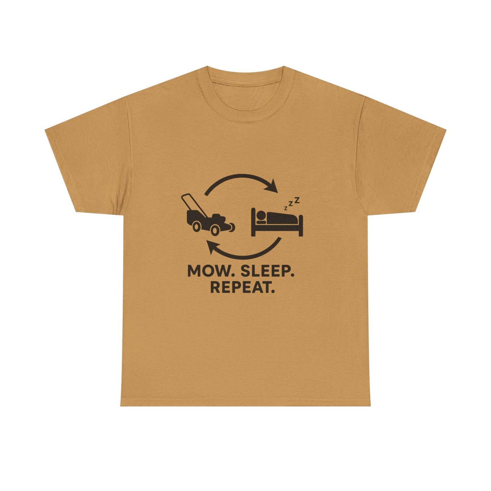 Mow. Sleep. Repeat. – Funny Lawn Care Tee for Yard Work Lovers