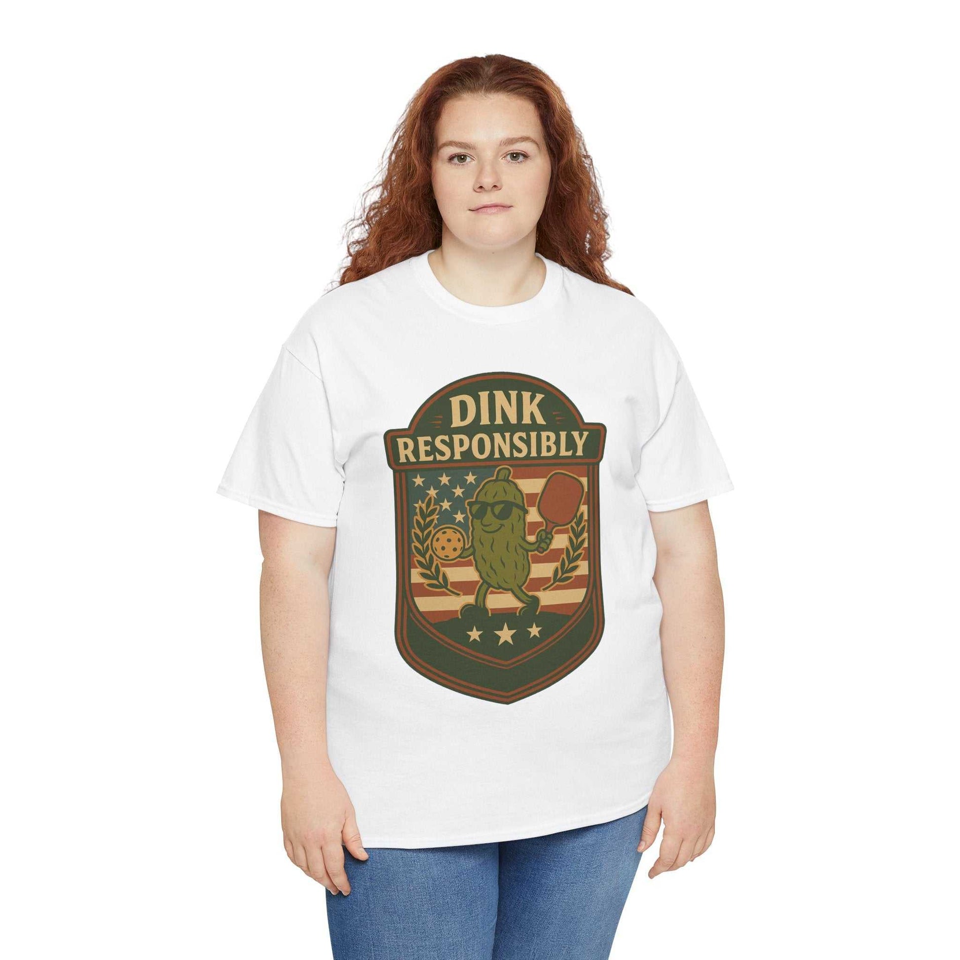 Dink Responsibly Pickleball T-Shirt – Funny Sports Tee