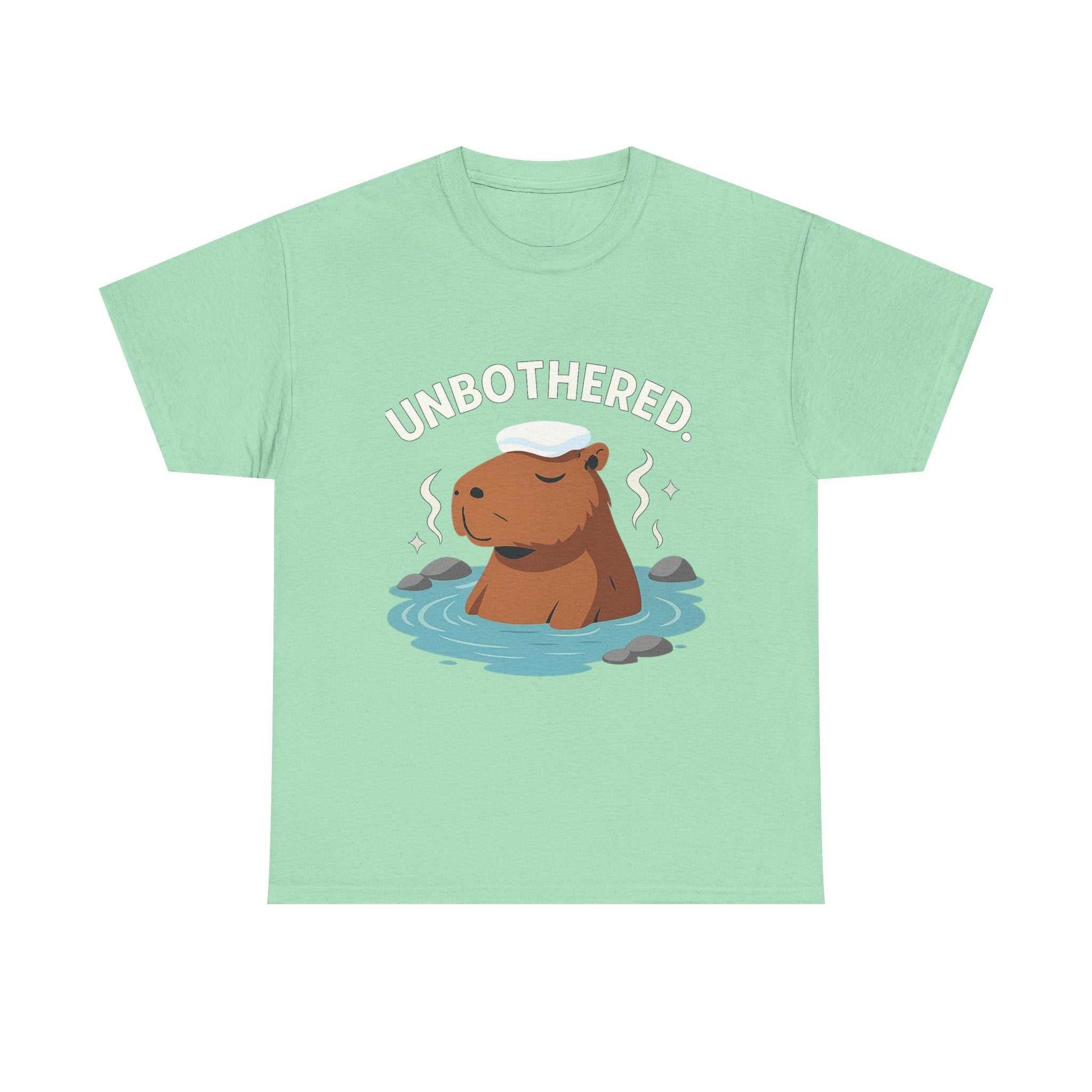 Chill Capybara Shirt – Unisex Heavy Cotton Tee with Relaxed Vibes
