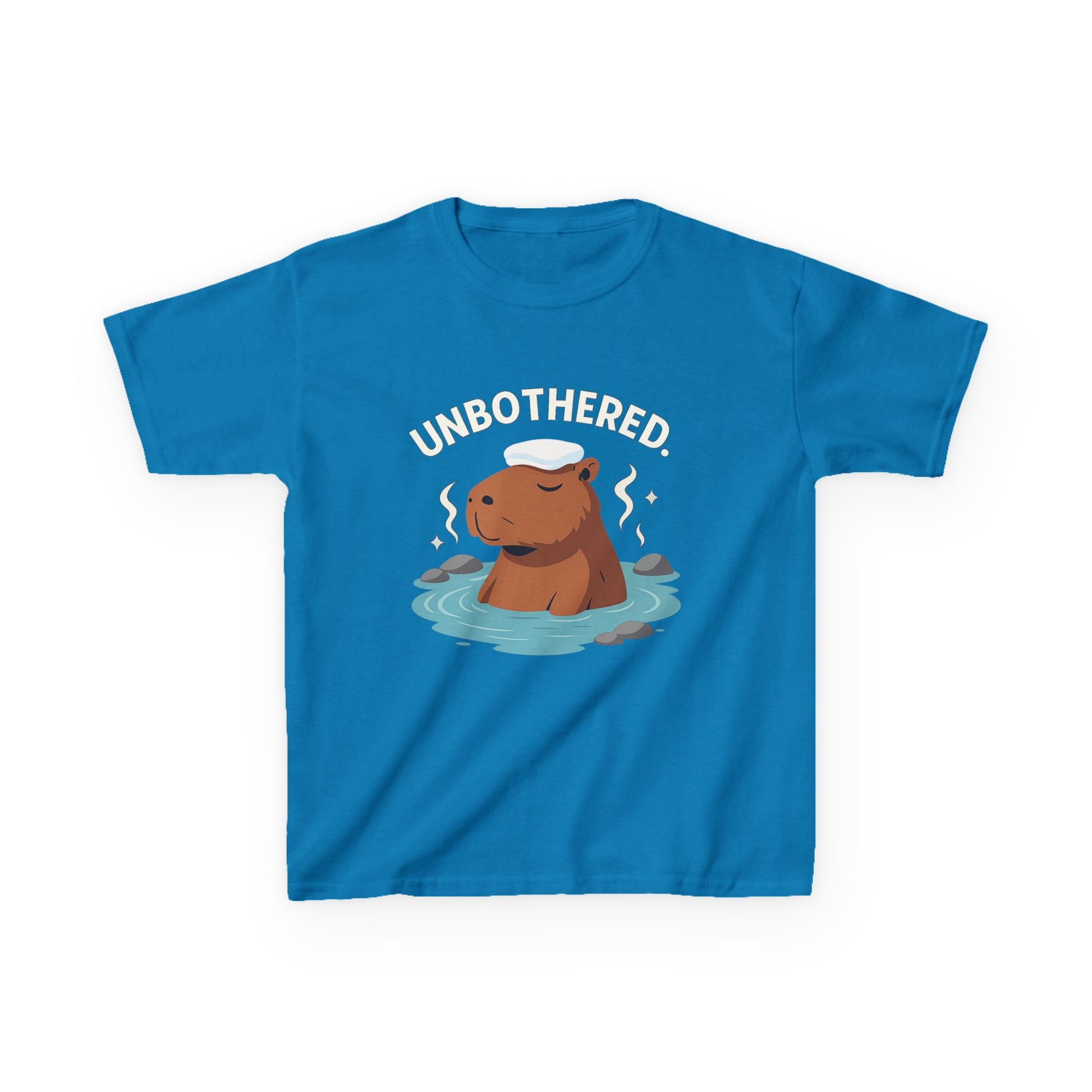 Chill Capybara Kids T-Shirt – Relaxed Vibe Unisex Heavy Cotton Tee