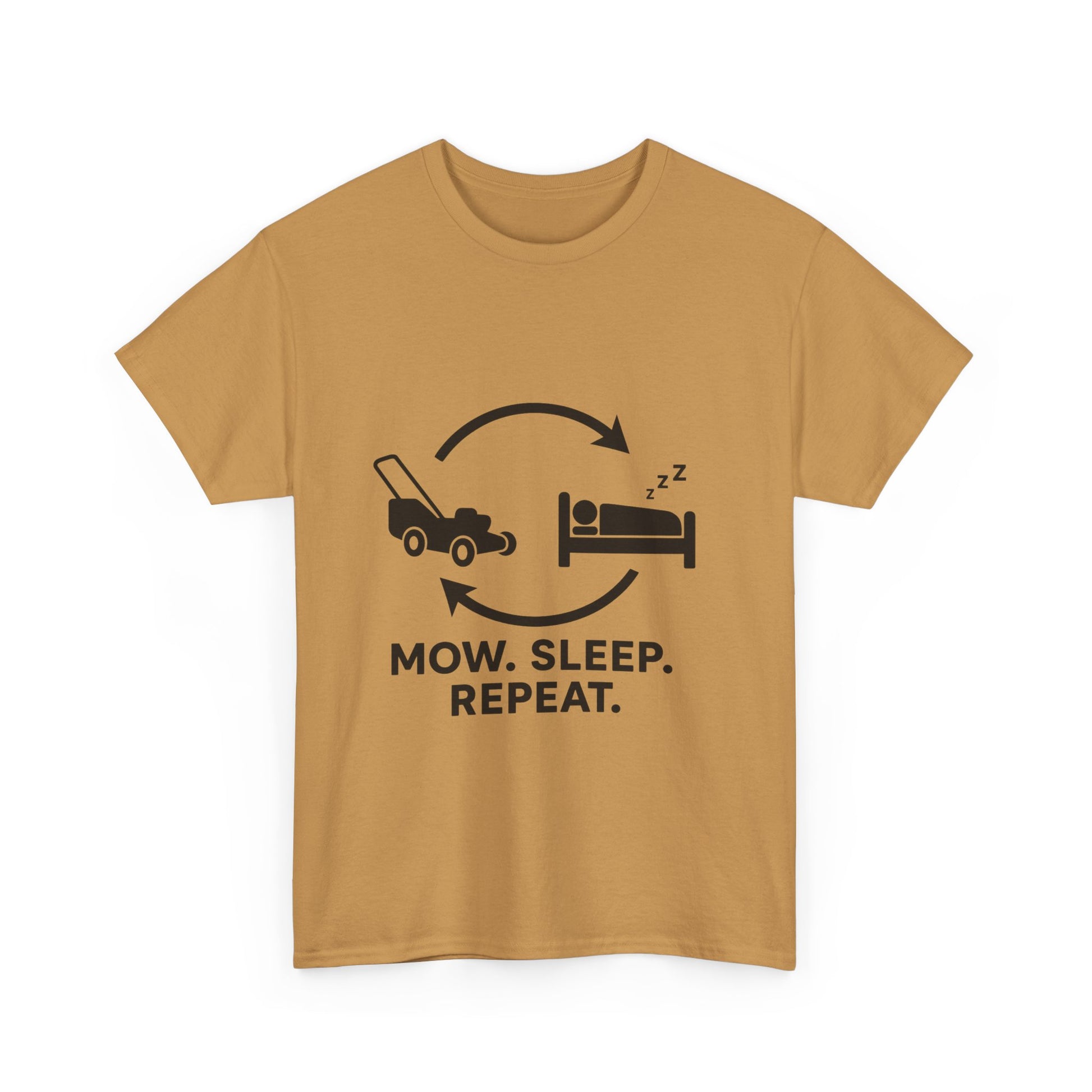 Mow. Sleep. Repeat. – Funny Lawn Care Tee for Yard Work Lovers