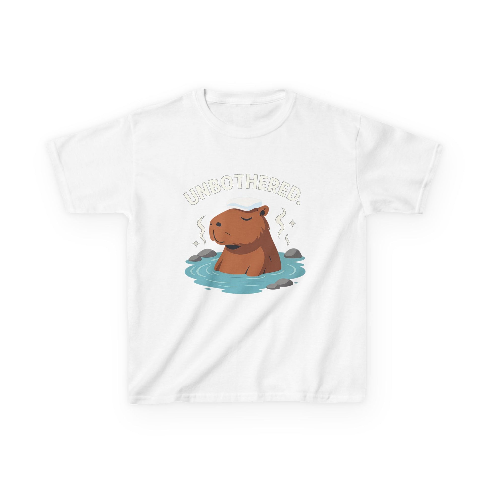 Chill Capybara Kids T-Shirt – Relaxed Vibe Unisex Heavy Cotton Tee