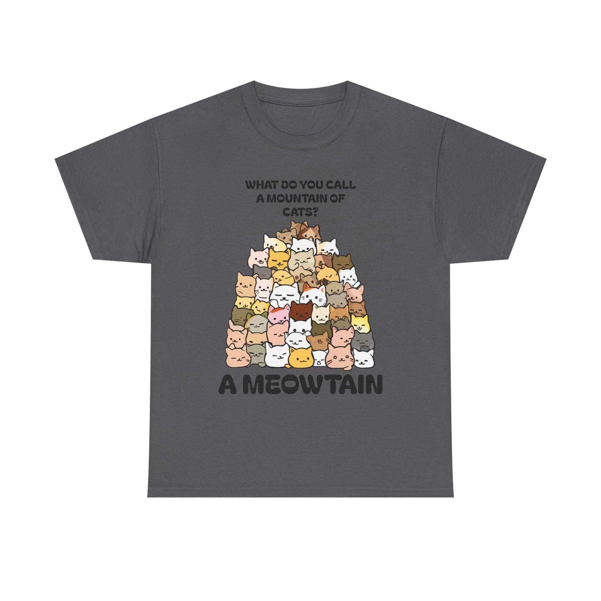 A Meowtain! Funny Cat Pile T-Shirt – Cute Kitty Graphic Tee