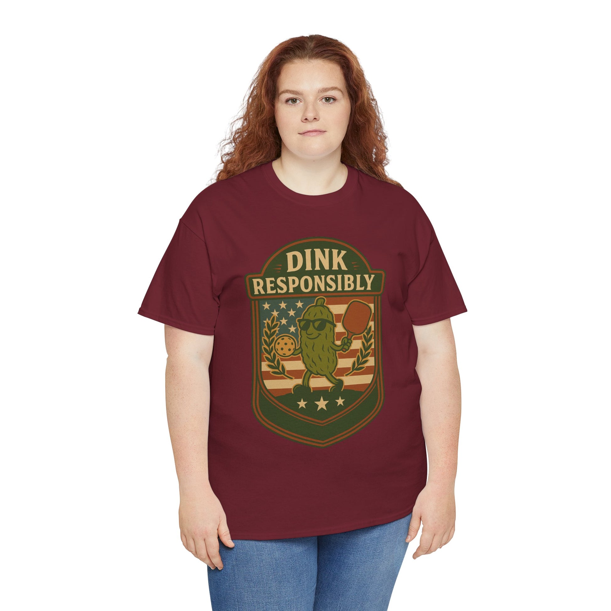 Dink Responsibly Pickleball T-Shirt – Funny Sports Tee