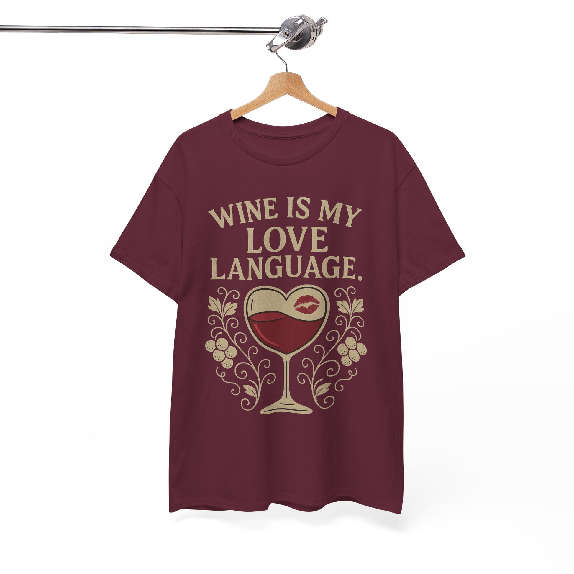 Wine Is My Love Language T-Shirt – Funny Unisex Wine Lover Tee