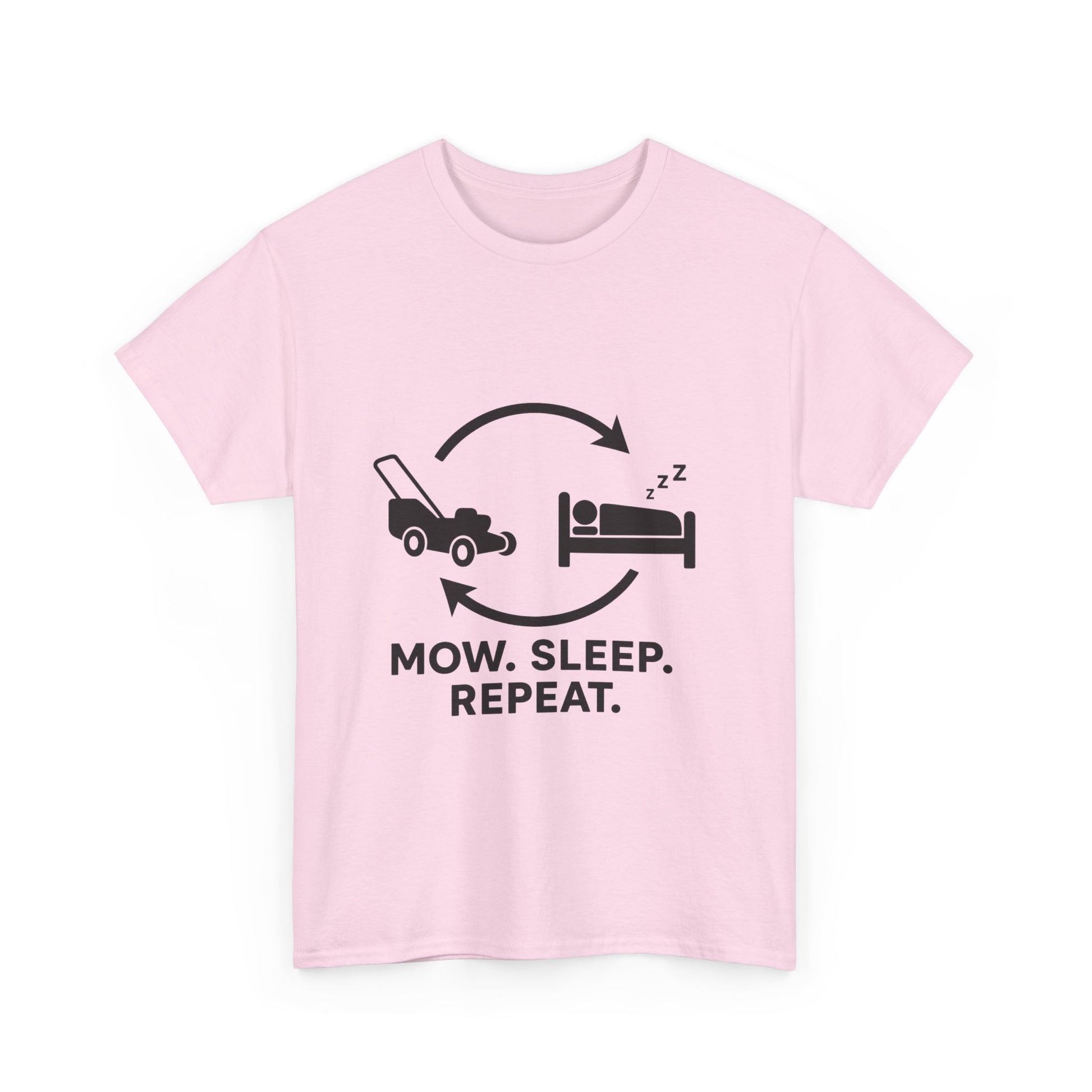 Mow. Sleep. Repeat. – Funny Lawn Care Tee for Yard Work Lovers