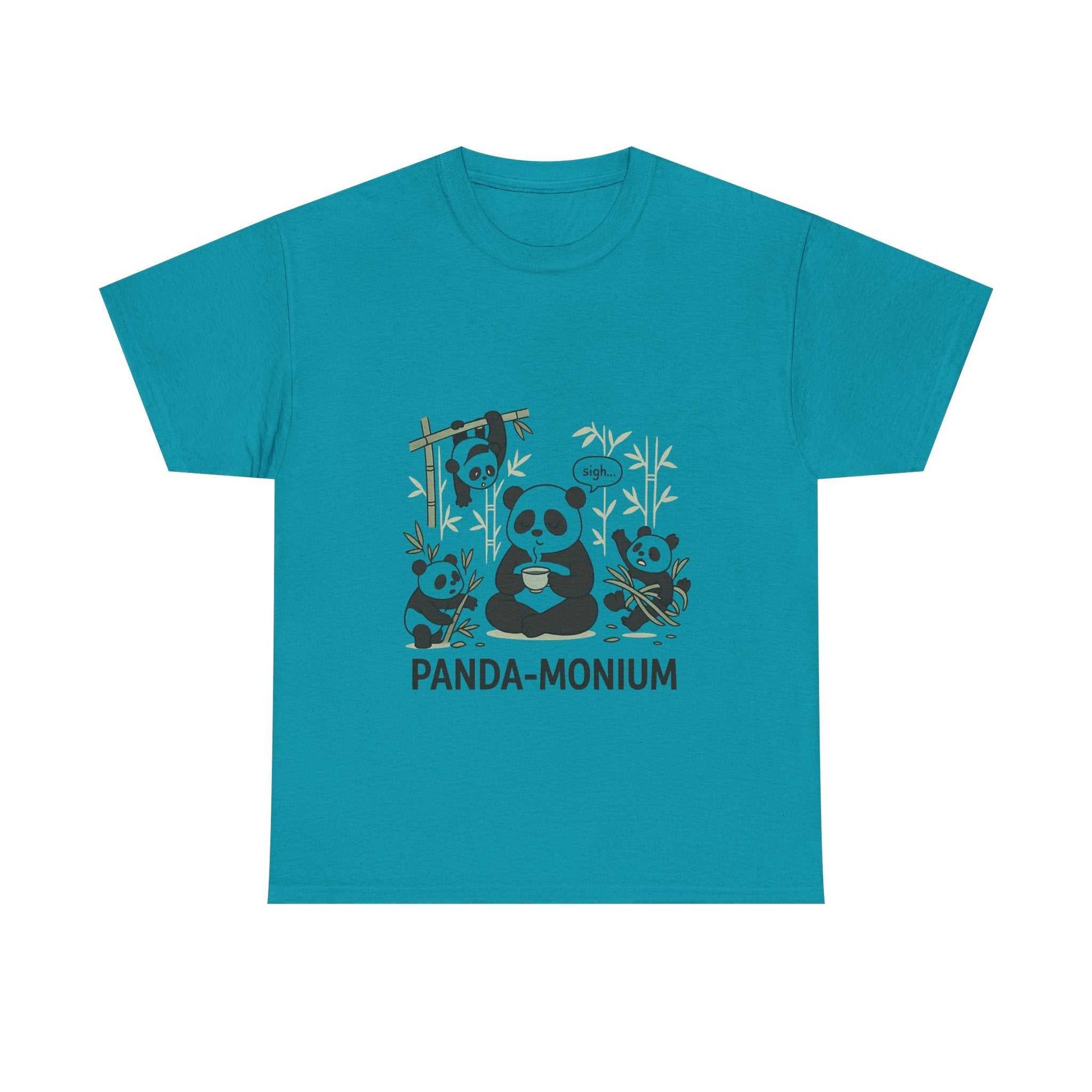 Unisex Panda-Monium T-Shirt – Fun Casual Wear for Animal Lovers