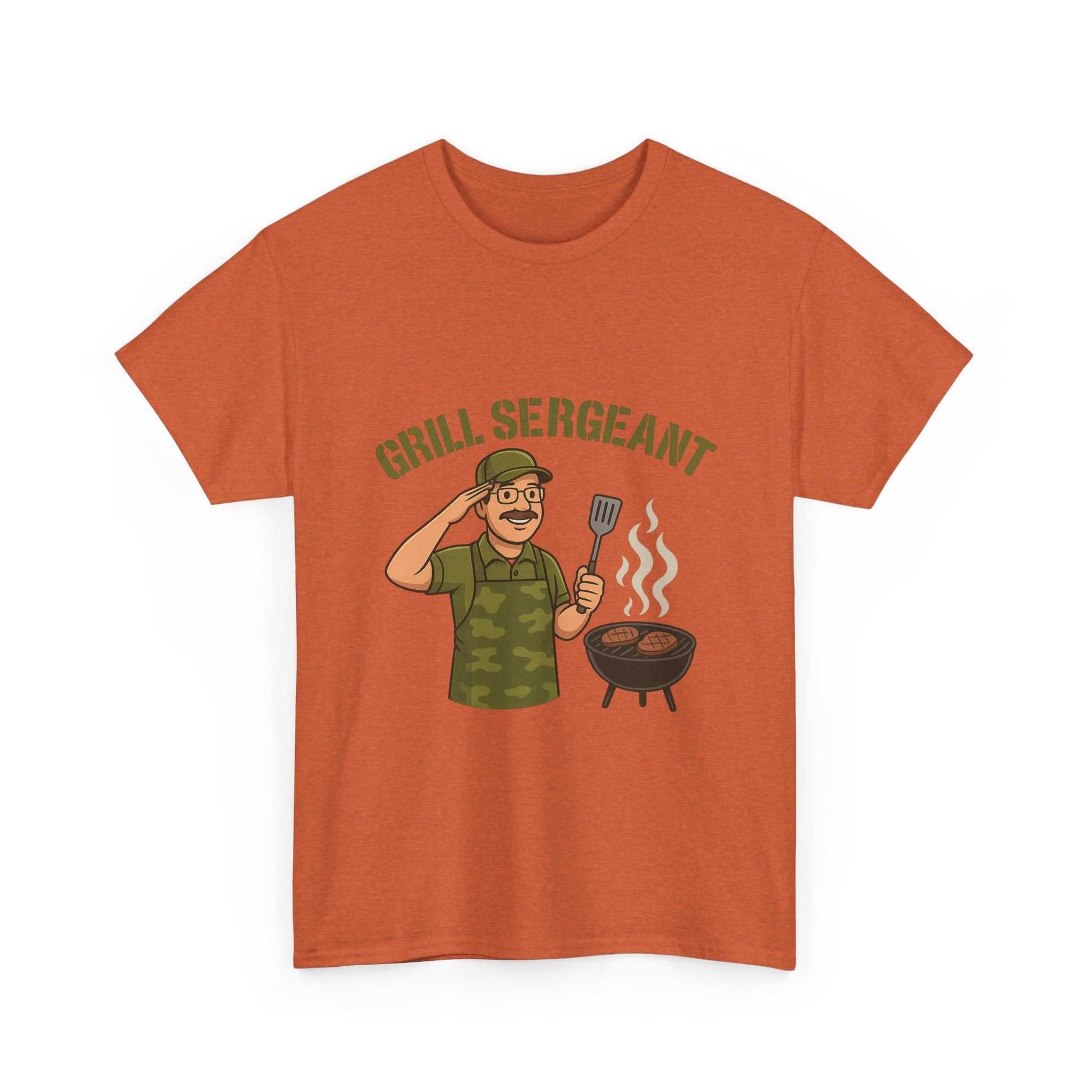 Grill Sergeant Dad BBQ T-Shirt – Funny Father’s Day Gift Tee