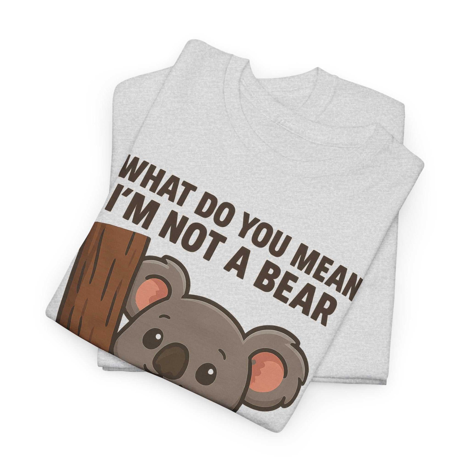 Koala Humor Shirt – Cute Unisex Cotton Tee for Animal Lovers