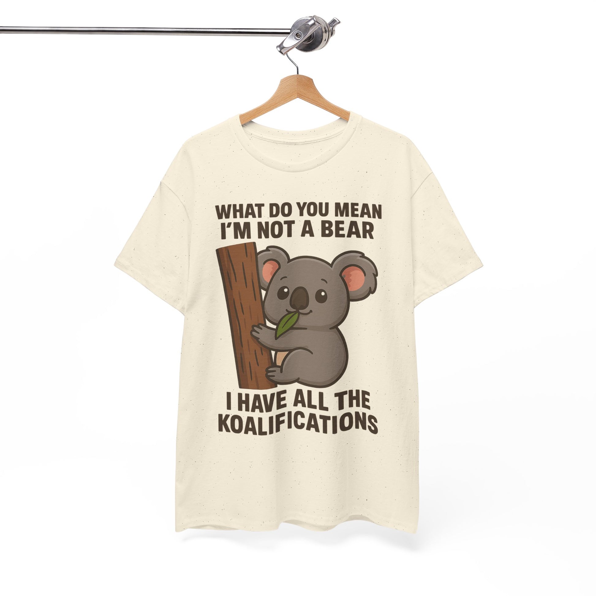 Koala Humor Shirt – Cute Unisex Cotton Tee for Animal Lovers