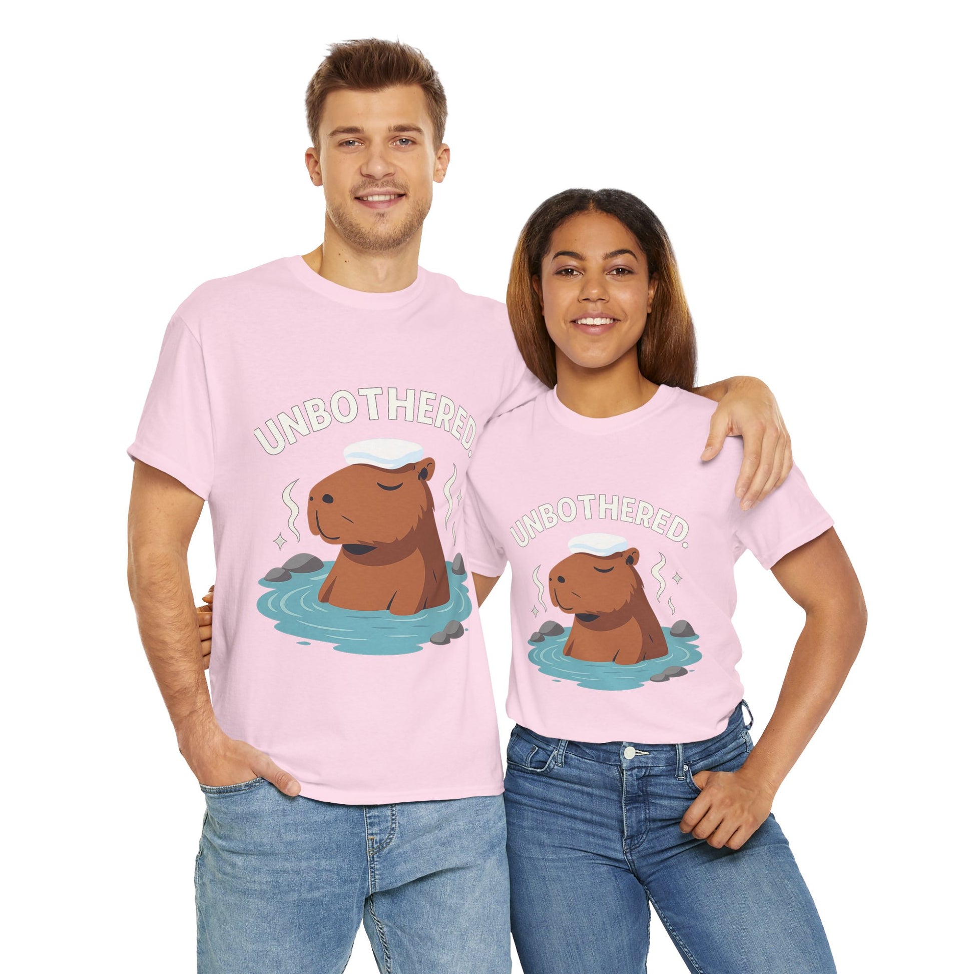 Chill Capybara Shirt – Unisex Heavy Cotton Tee with Relaxed Vibes