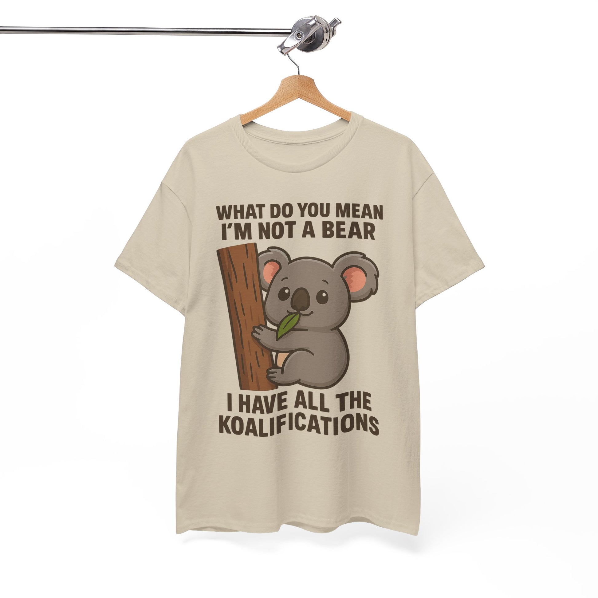 Koala Humor Shirt – Cute Unisex Cotton Tee for Animal Lovers