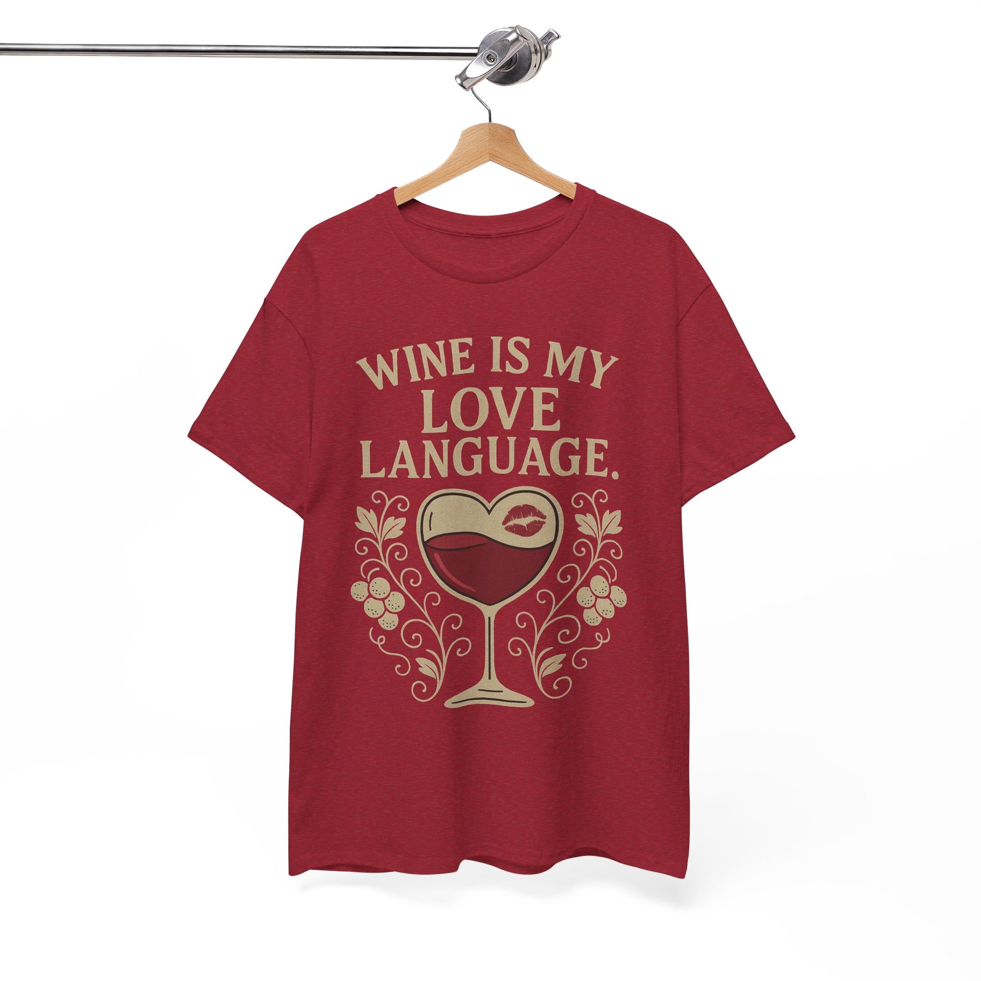 Wine Is My Love Language T-Shirt – Funny Unisex Wine Lover Tee