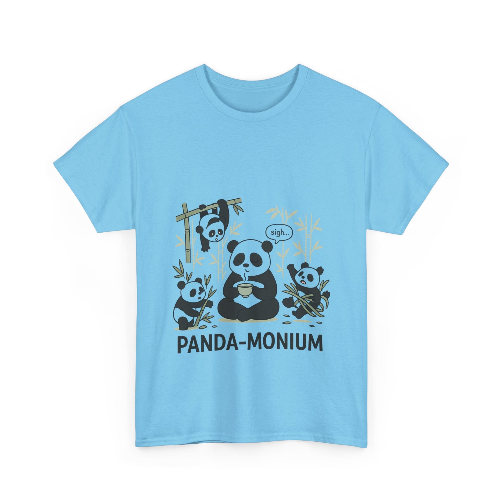 Unisex Panda-Monium T-Shirt – Fun Casual Wear for Animal Lovers