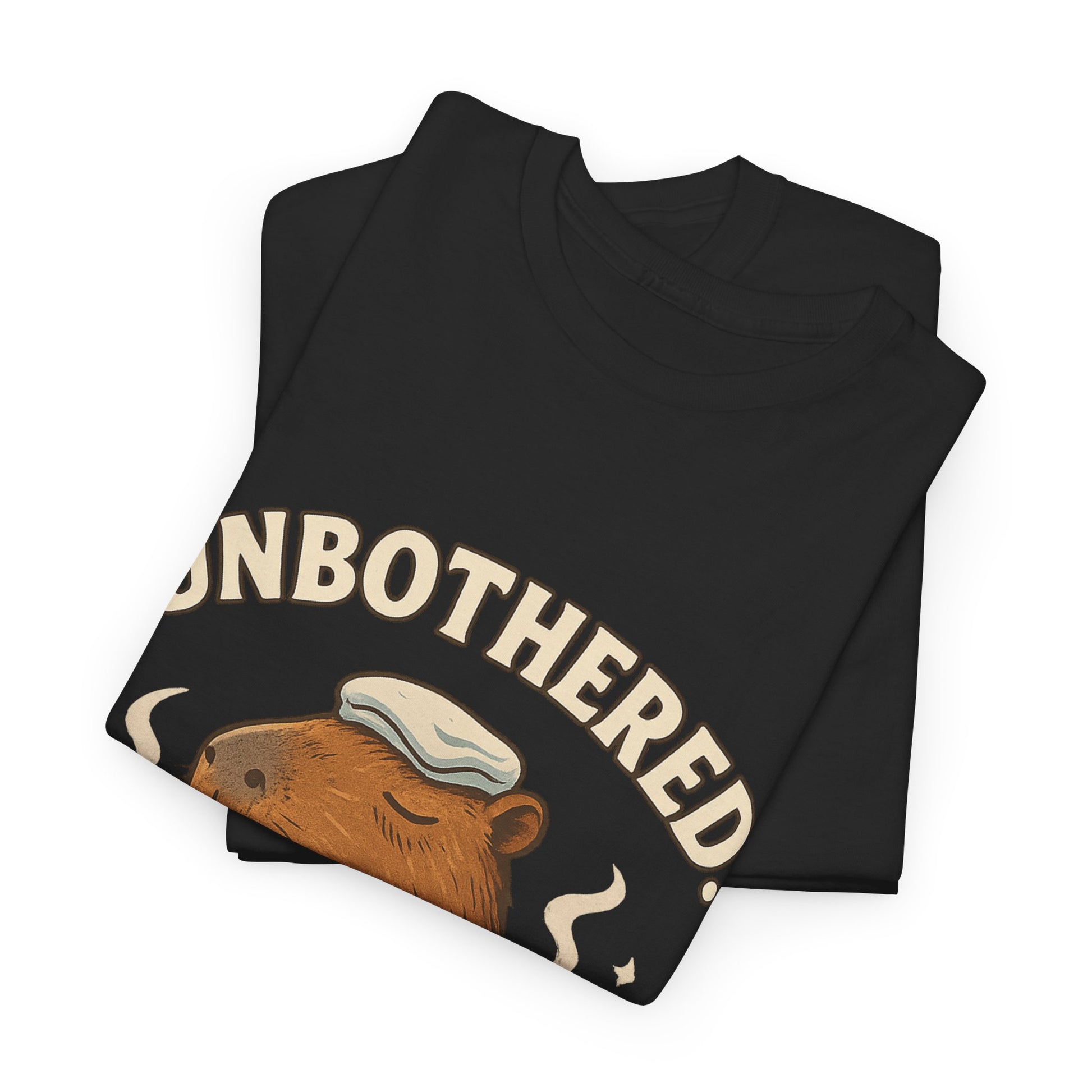 Unbothered Capybara Shirt – Funny Unisex Cotton Tee for Chill Vibes