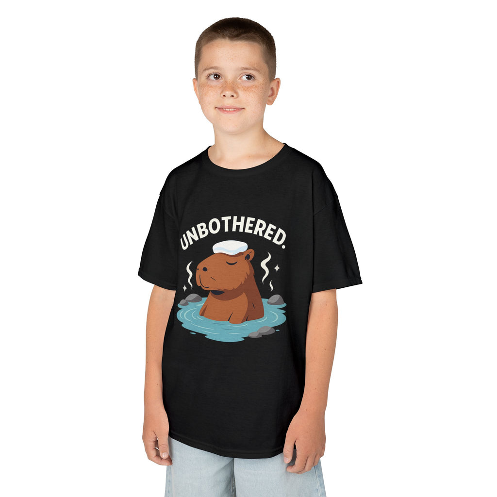 Chill Capybara Kids T-Shirt – Relaxed Vibe Unisex Heavy Cotton Tee