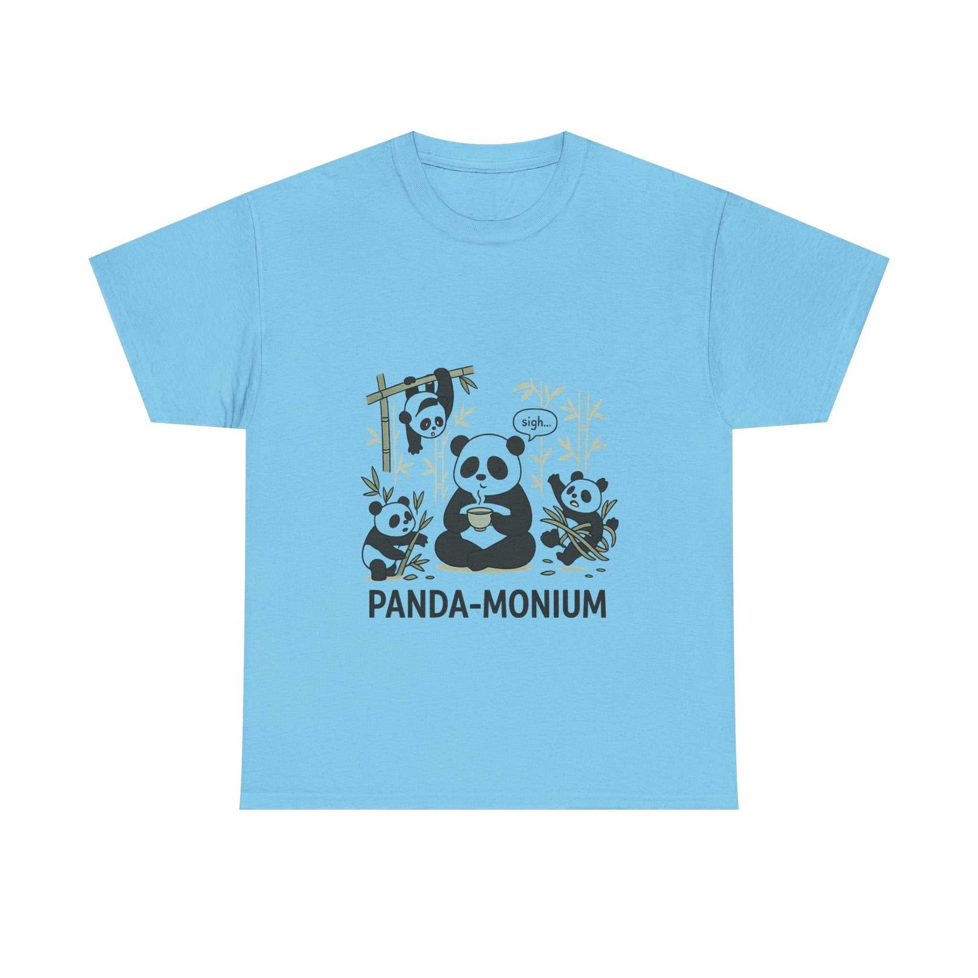 Unisex Panda-Monium T-Shirt – Fun Casual Wear for Animal Lovers
