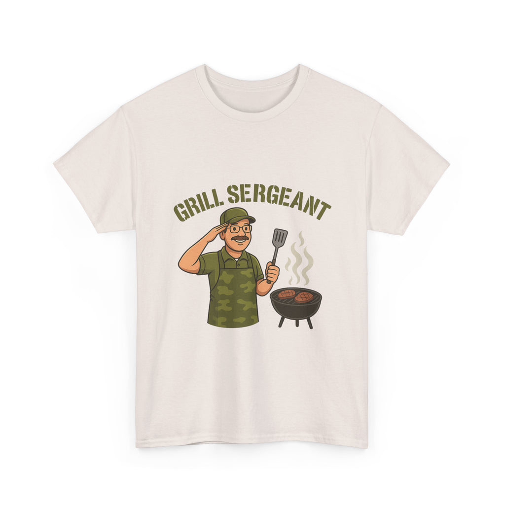 Grill Sergeant Dad BBQ T-Shirt – Funny Father’s Day Gift Tee
