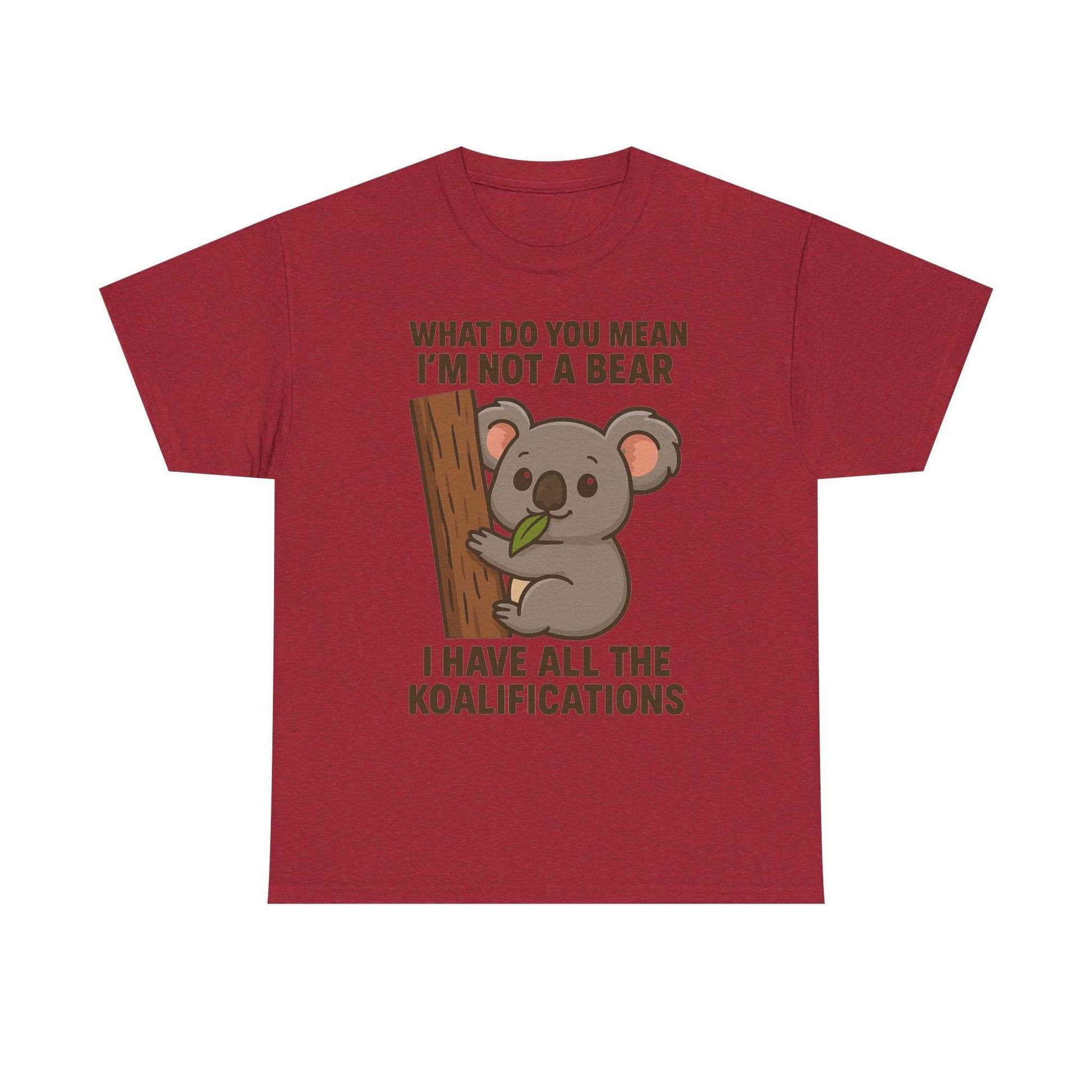 Koala Humor Shirt – Cute Unisex Cotton Tee for Animal Lovers