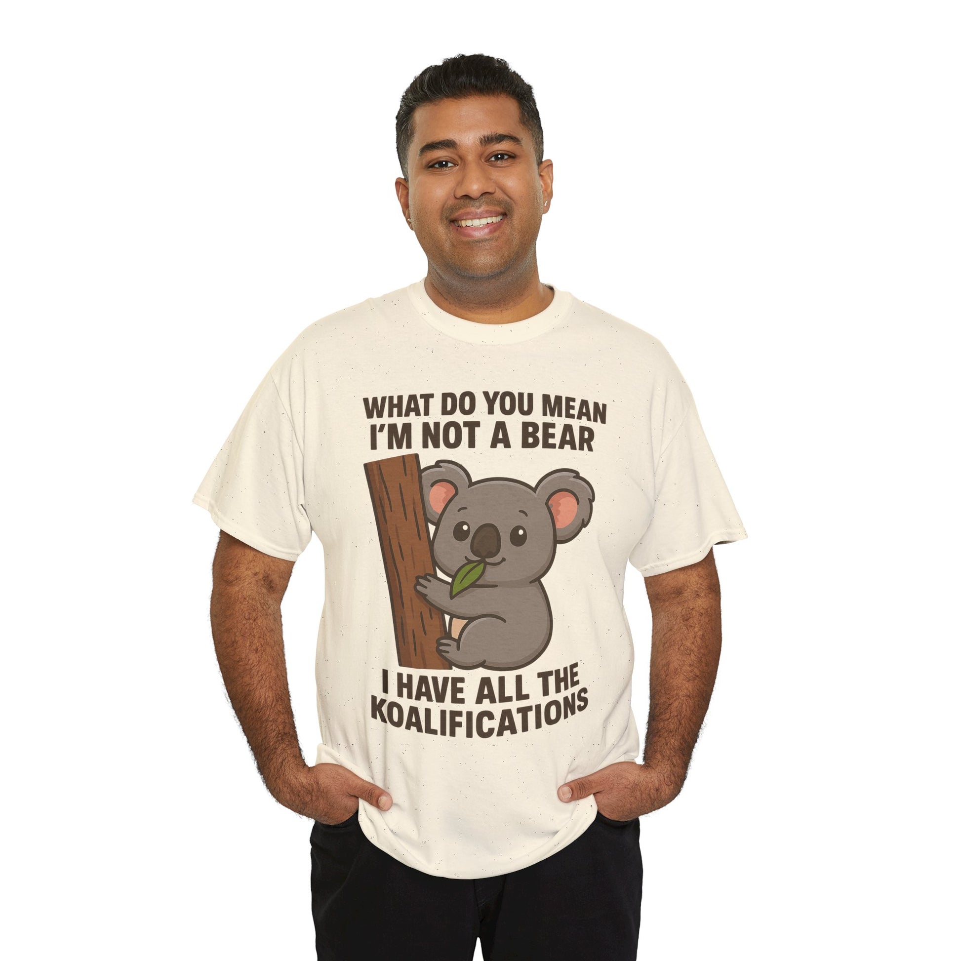 Koala Humor Shirt – Cute Unisex Cotton Tee for Animal Lovers