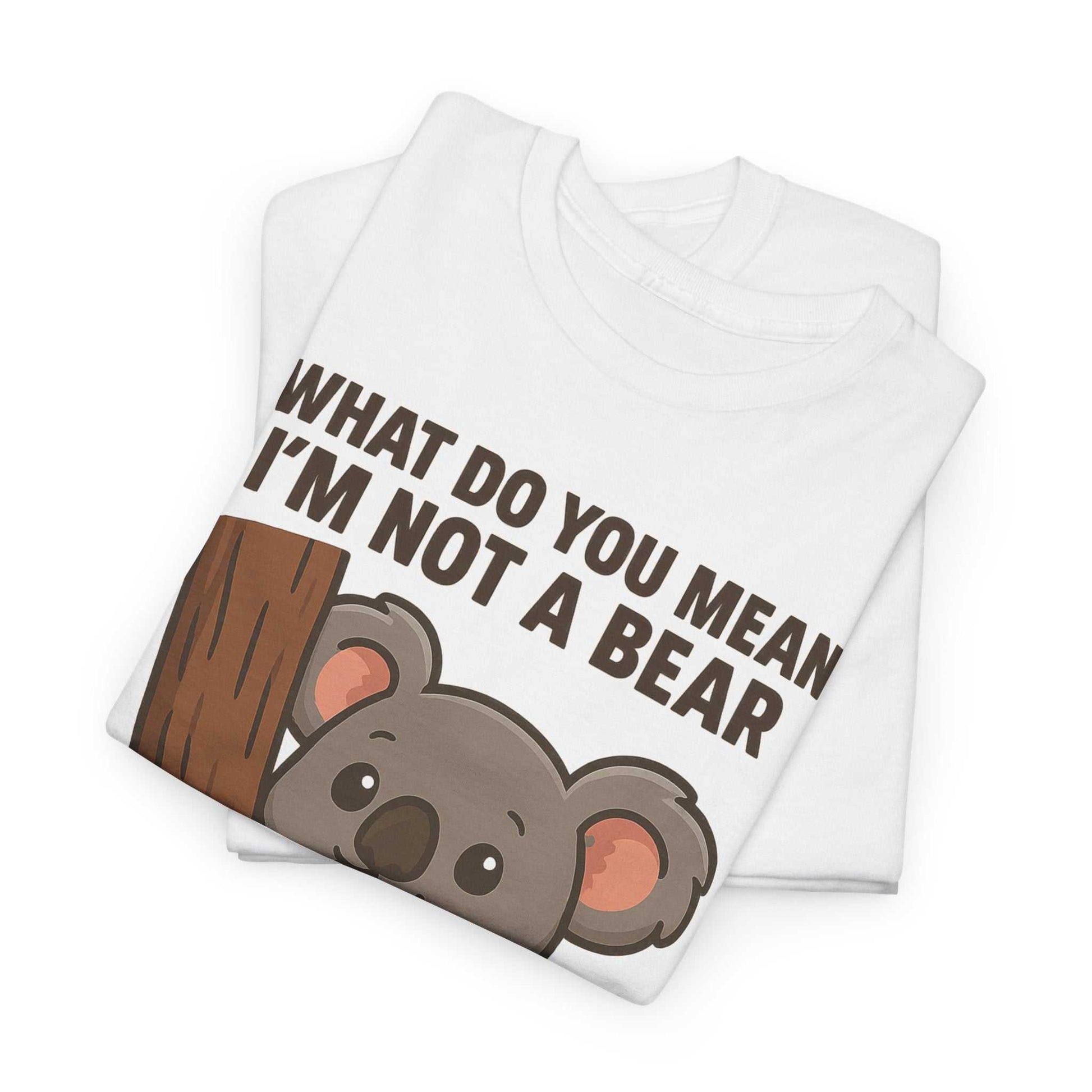 Koala Humor Shirt – Cute Unisex Cotton Tee for Animal Lovers
