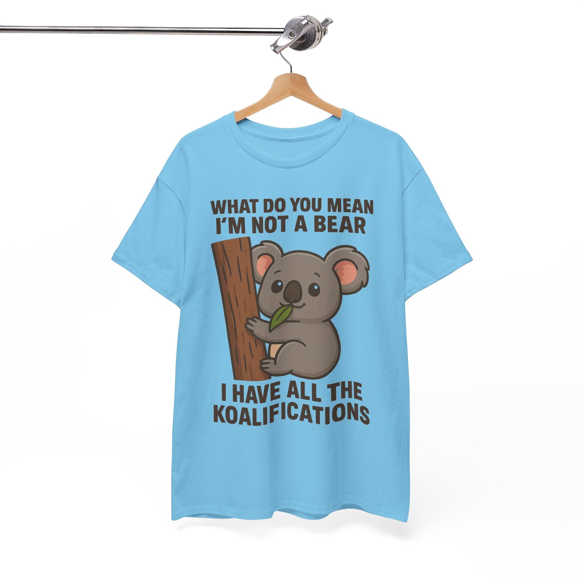 Koala Humor Shirt – Cute Unisex Cotton Tee for Animal Lovers