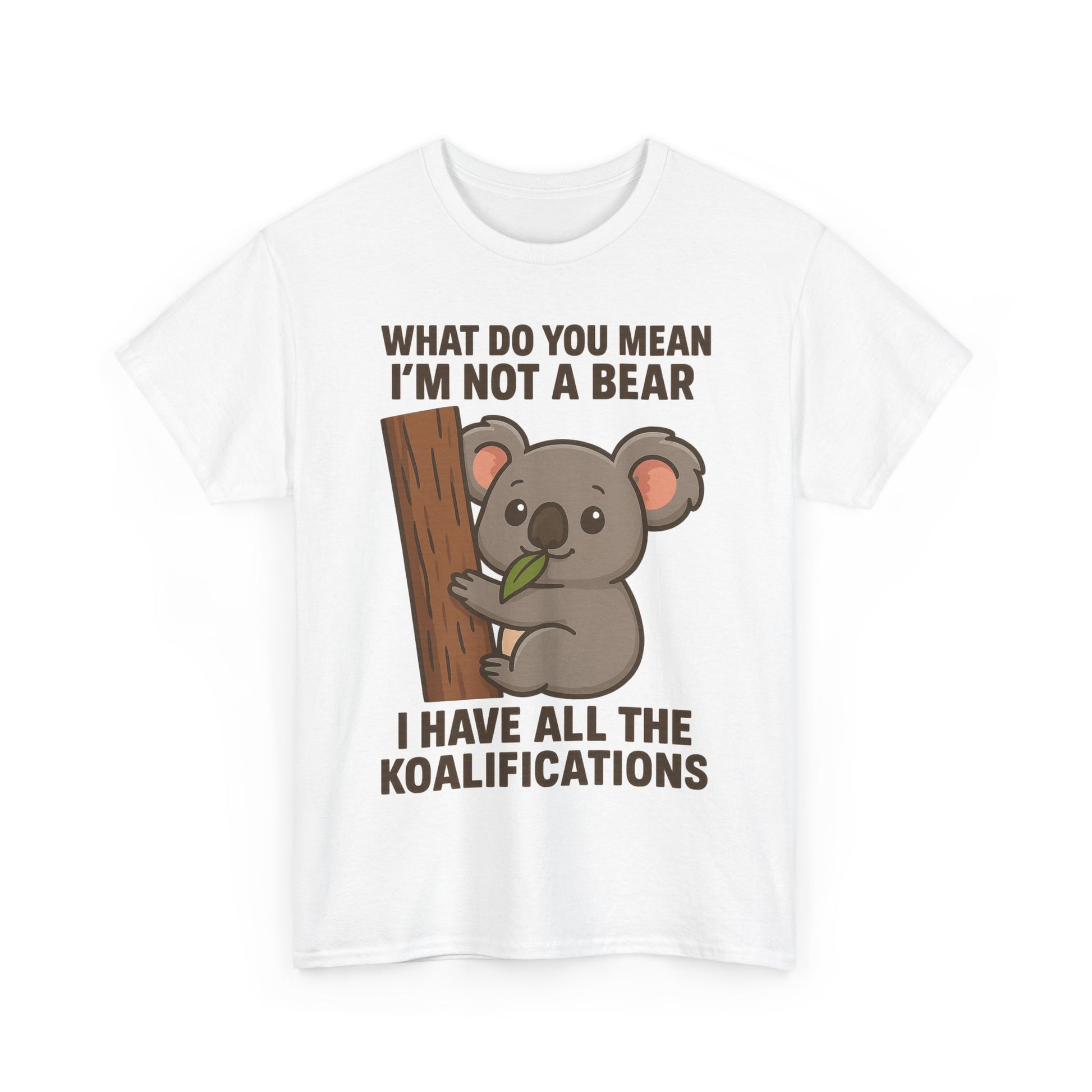 Koala Humor Shirt – Cute Unisex Cotton Tee for Animal Lovers