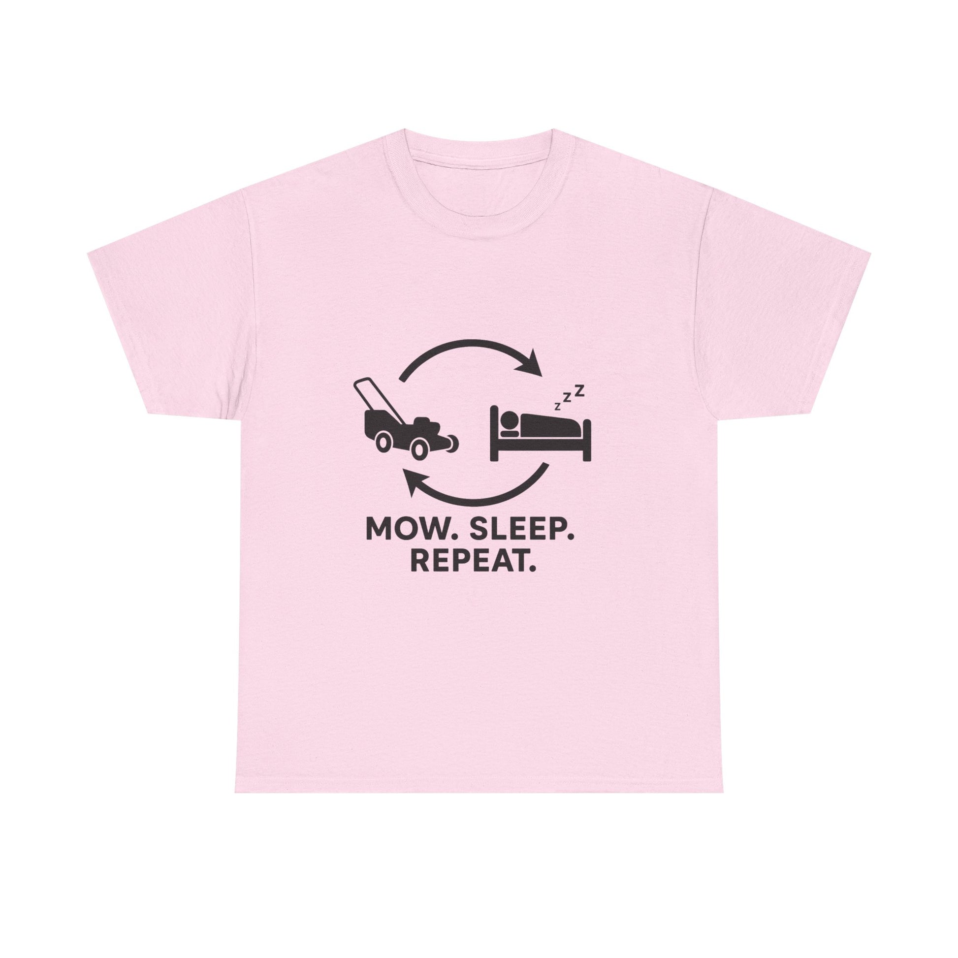 Mow. Sleep. Repeat. – Funny Lawn Care Tee for Yard Work Lovers