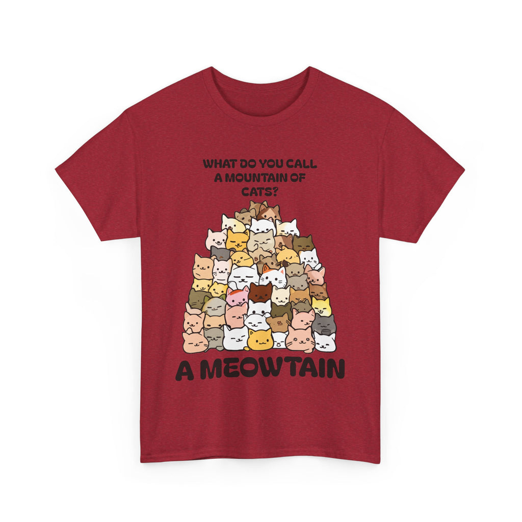 A Meowtain! Funny Cat Pile T-Shirt – Cute Kitty Graphic Tee