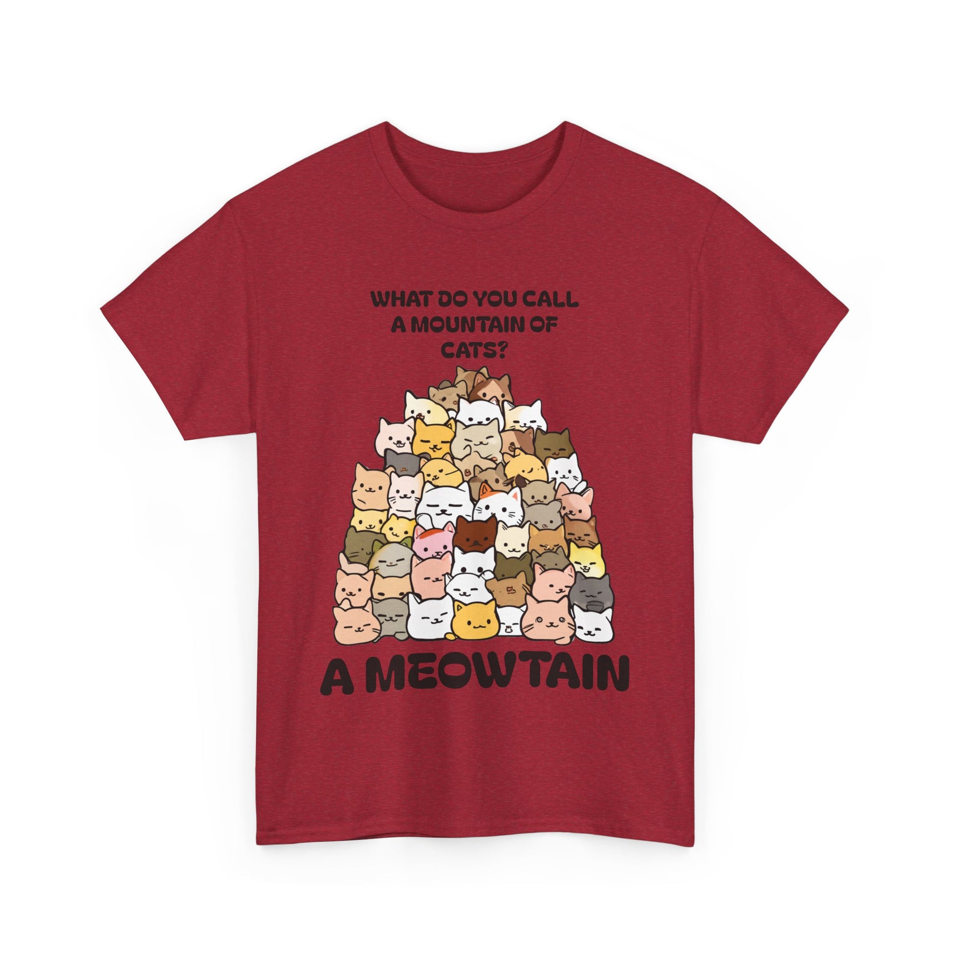 A Meowtain! Funny Cat Pile T-Shirt – Cute Kitty Graphic Tee