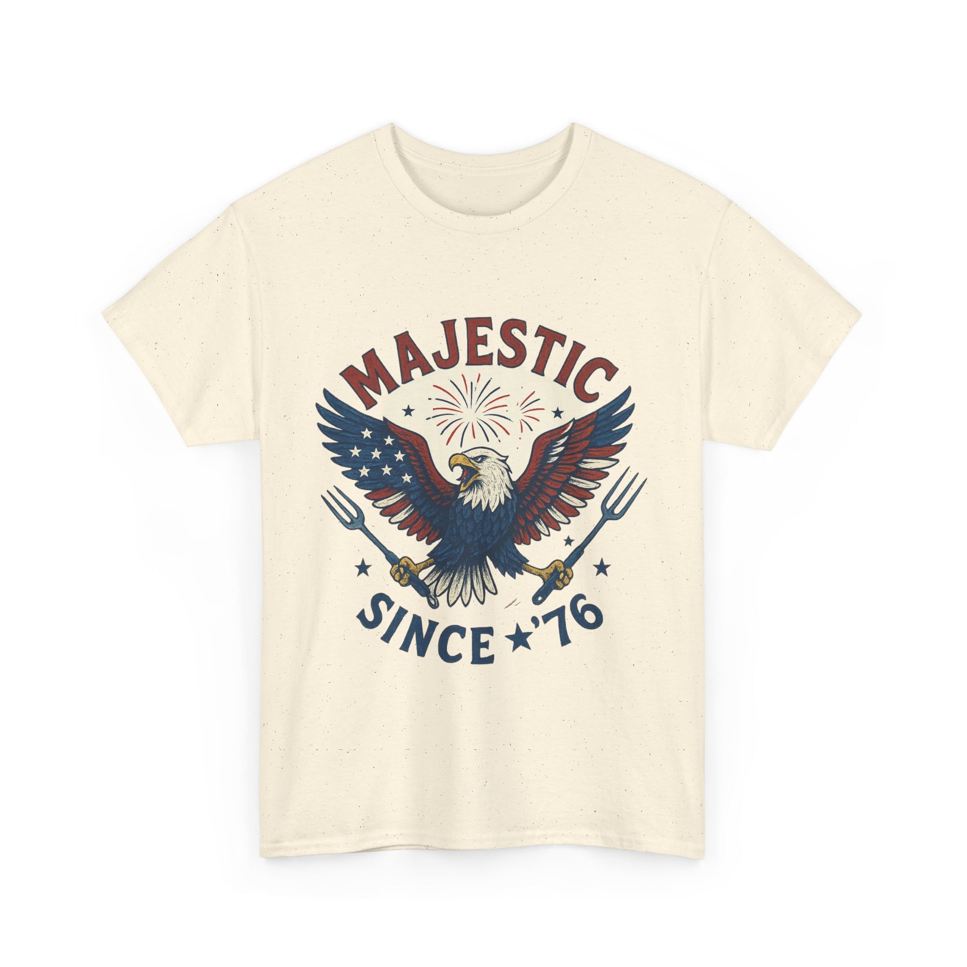 Majestic Eagle Since '76 T-Shirt – Vintage American Flag Tee for Men & Women, Patriotic USA Graphic Shirt