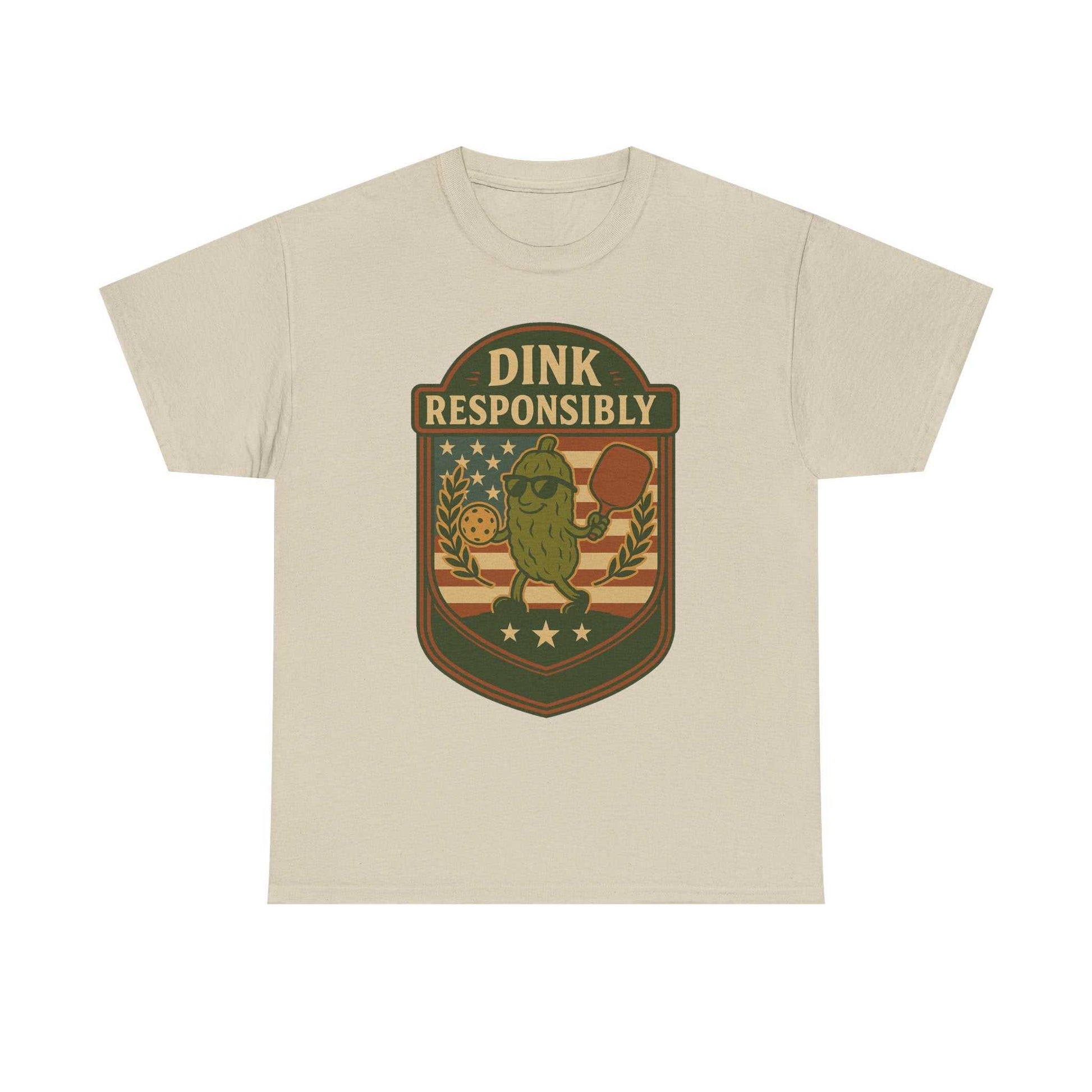 Dink Responsibly Pickleball T-Shirt – Funny Sports Tee