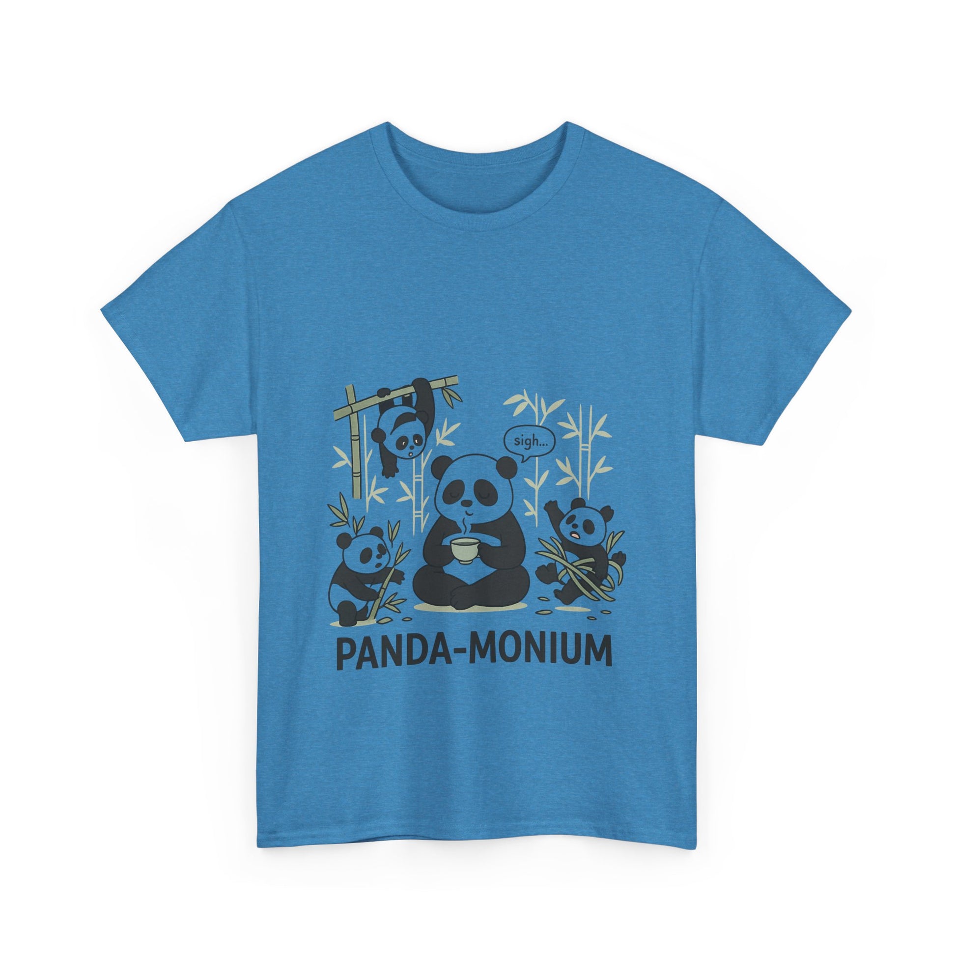 Unisex Panda-Monium T-Shirt – Fun Casual Wear for Animal Lovers