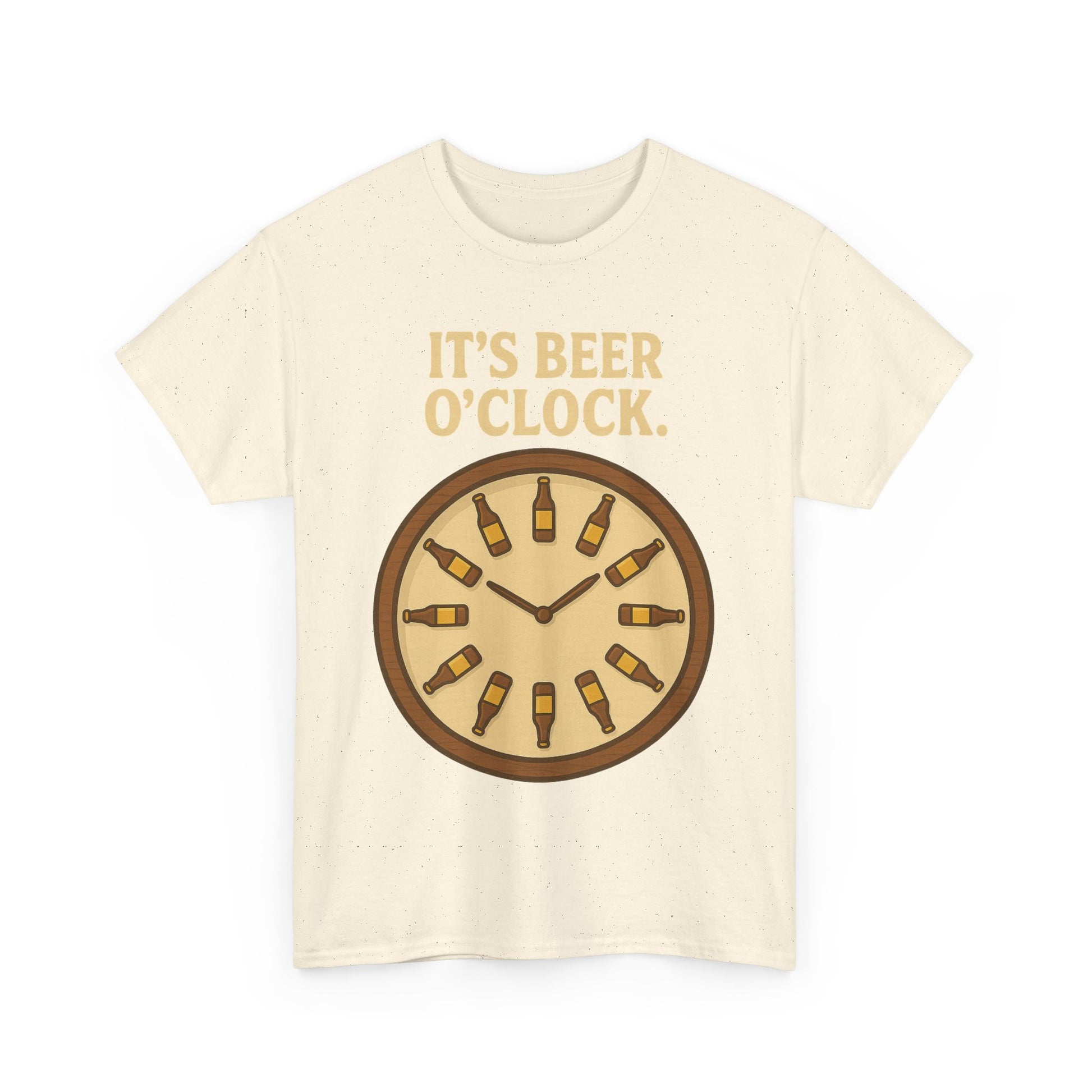 It’s Beer O’Clock Tee – Funny Unisex Cotton Beer Lover Shirt