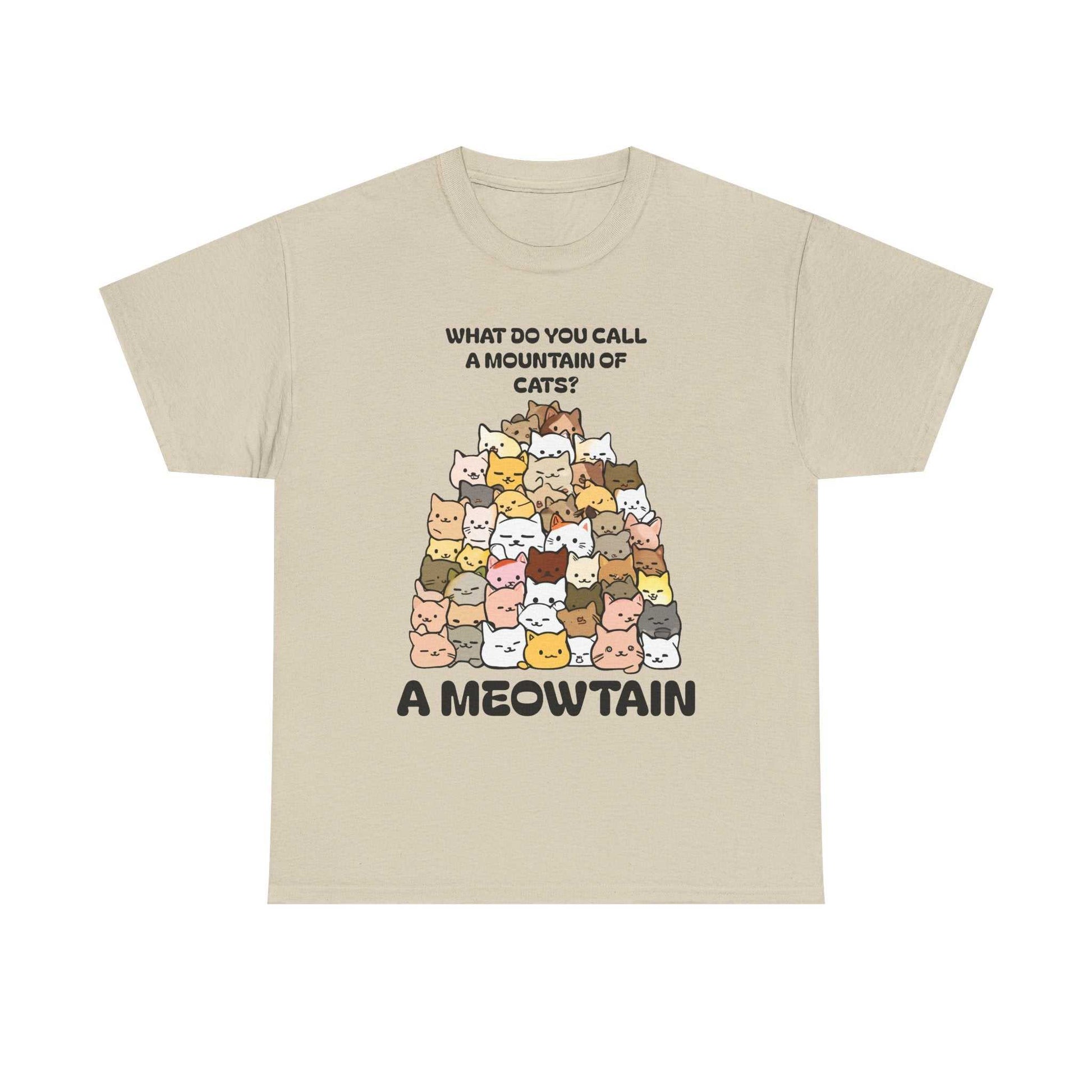 A Meowtain! Funny Cat Pile T-Shirt – Cute Kitty Graphic Tee