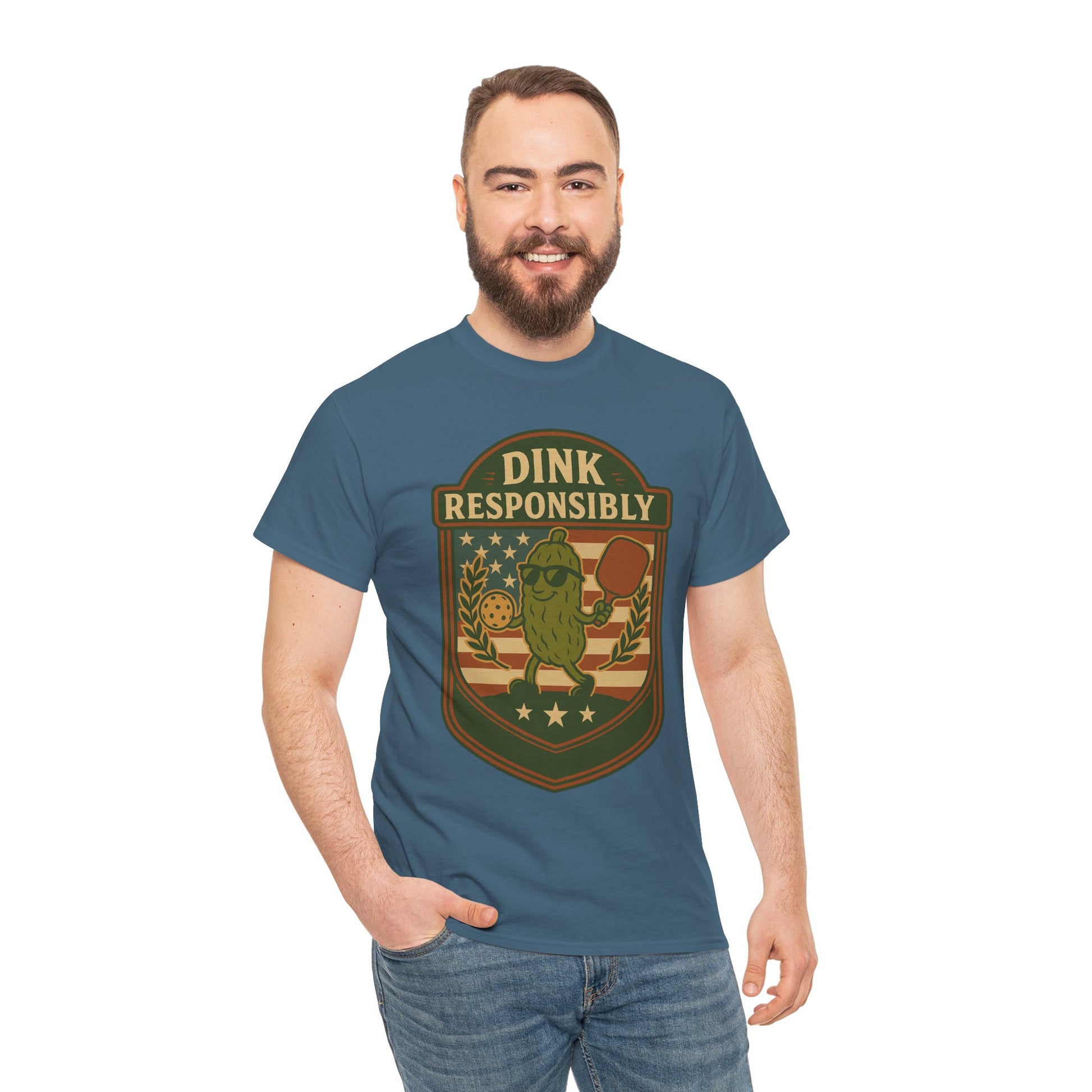 Dink Responsibly Pickleball T-Shirt – Funny Sports Tee