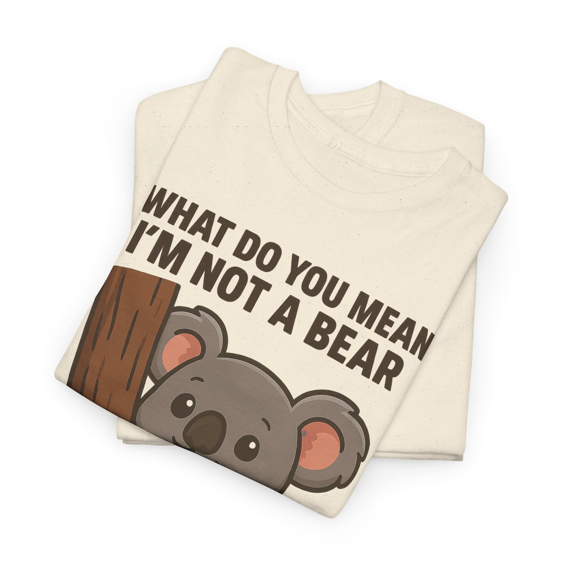 Koala Humor Shirt – Cute Unisex Cotton Tee for Animal Lovers