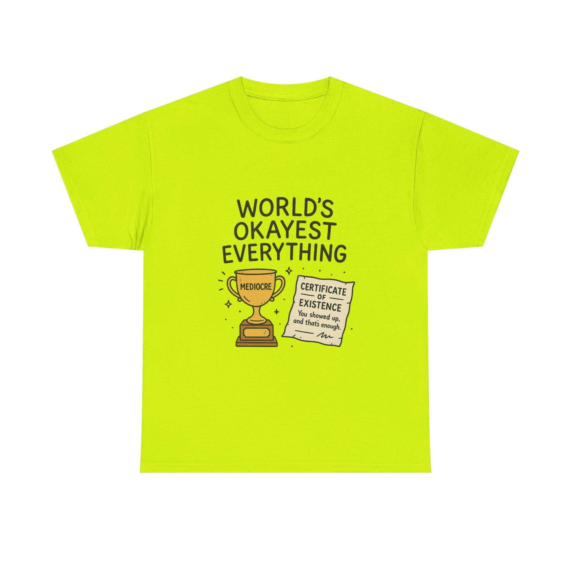 World’s Okayest Everything Funny Unisex Graphic T-Shirt