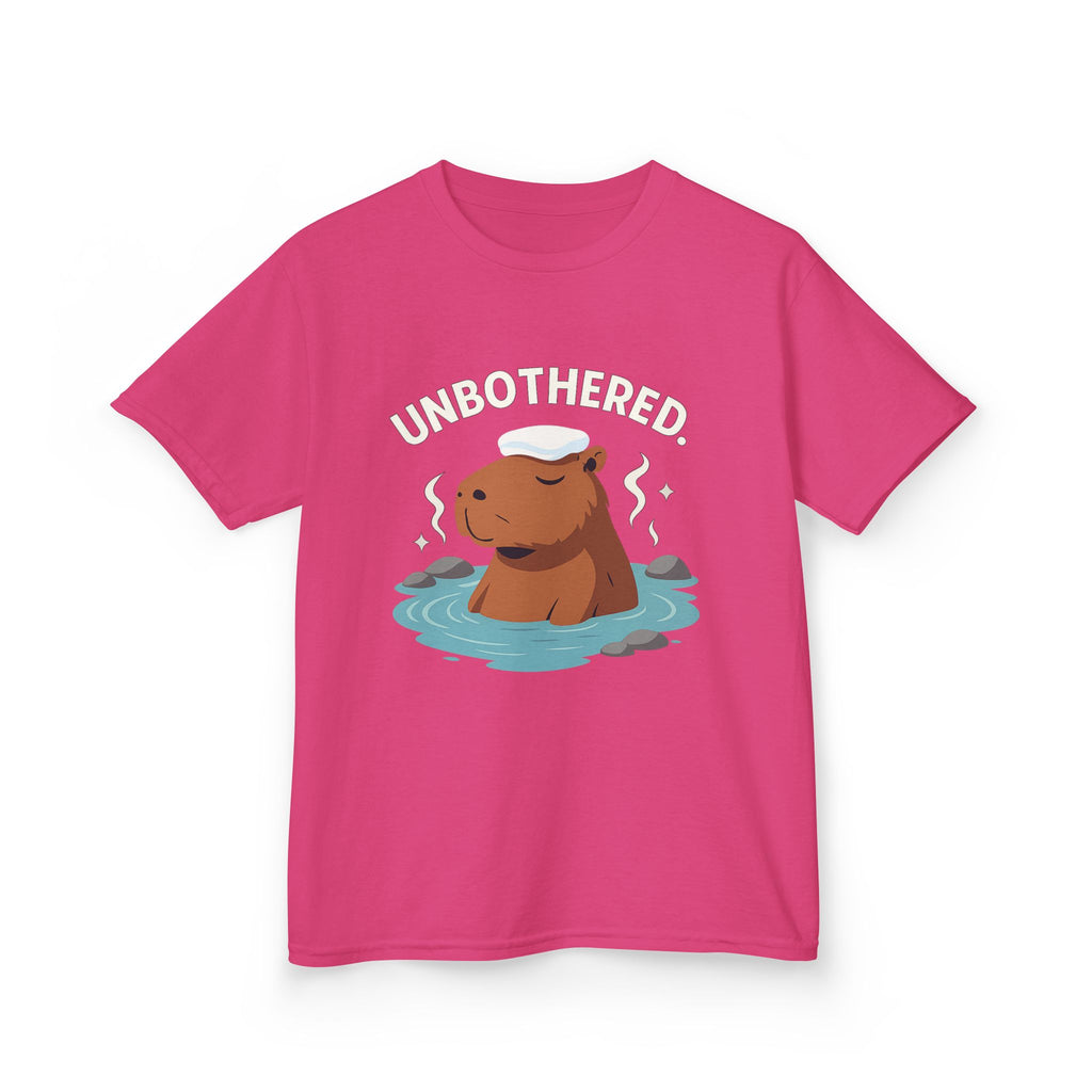 Chill Capybara Kids T-Shirt – Relaxed Vibe Unisex Heavy Cotton Tee